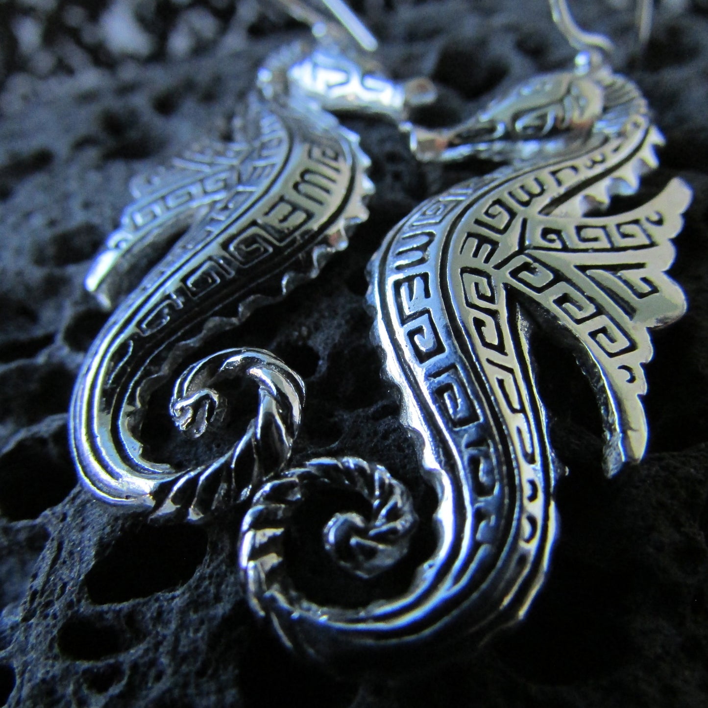 Seahorse Earrings | Sterling Silver | Ocean | Beach | Gift | Jewelry | Handmade | Unique