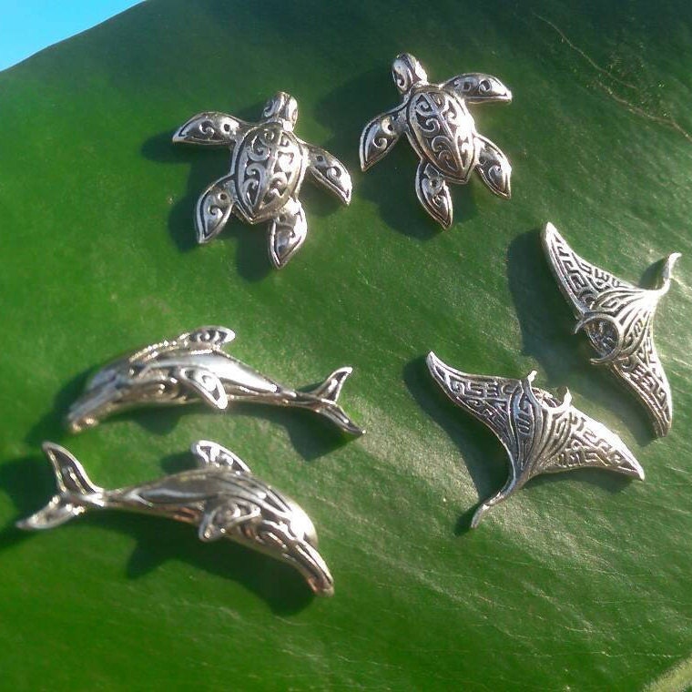 Dolphin Earrings Stud | Sterling Silver | Ocean | Beach | Gift | Jewelry | Handmade | Unique