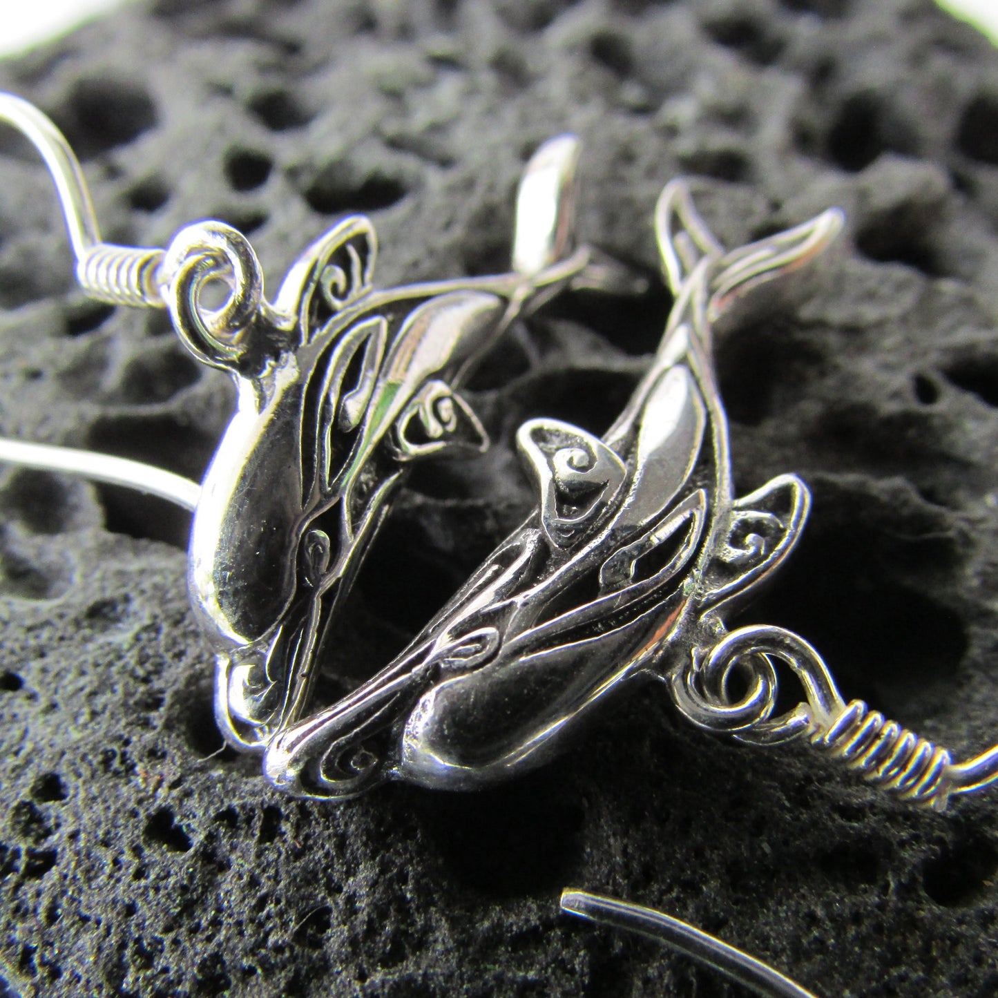 Dolphin Earrings Small | Sterling Silver | Ocean | Beach | Gift | Jewelry | Handmade | Unique