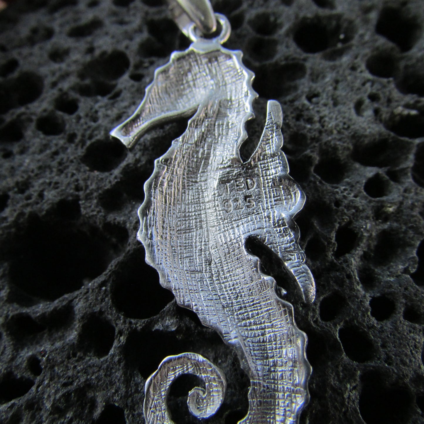 Seahorse Necklace Pendant | Sterling Silver | Ocean | Beach | Gift | Jewelry | Handmade | Unique
