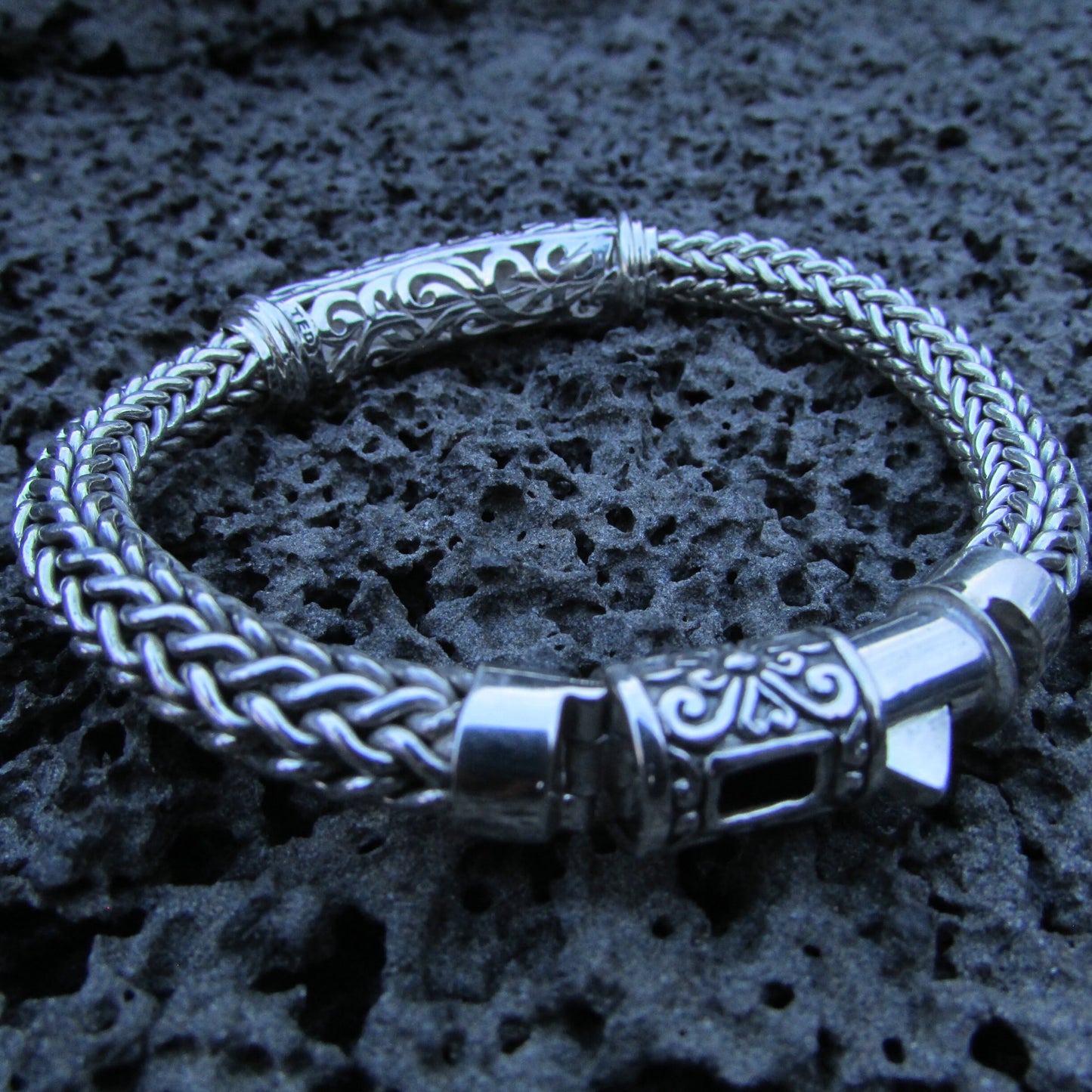Mens Bracelet Gift Silver Metal | Manta Ray | Stingray | Turtle | Hawaii | Big Island