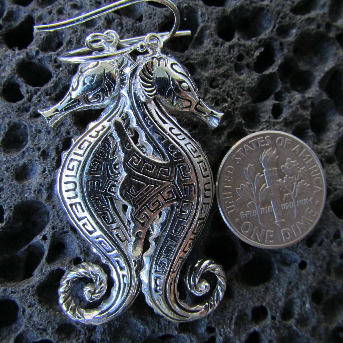 Seahorse Earrings | Sterling Silver | Ocean | Beach | Gift | Jewelry | Handmade | Unique