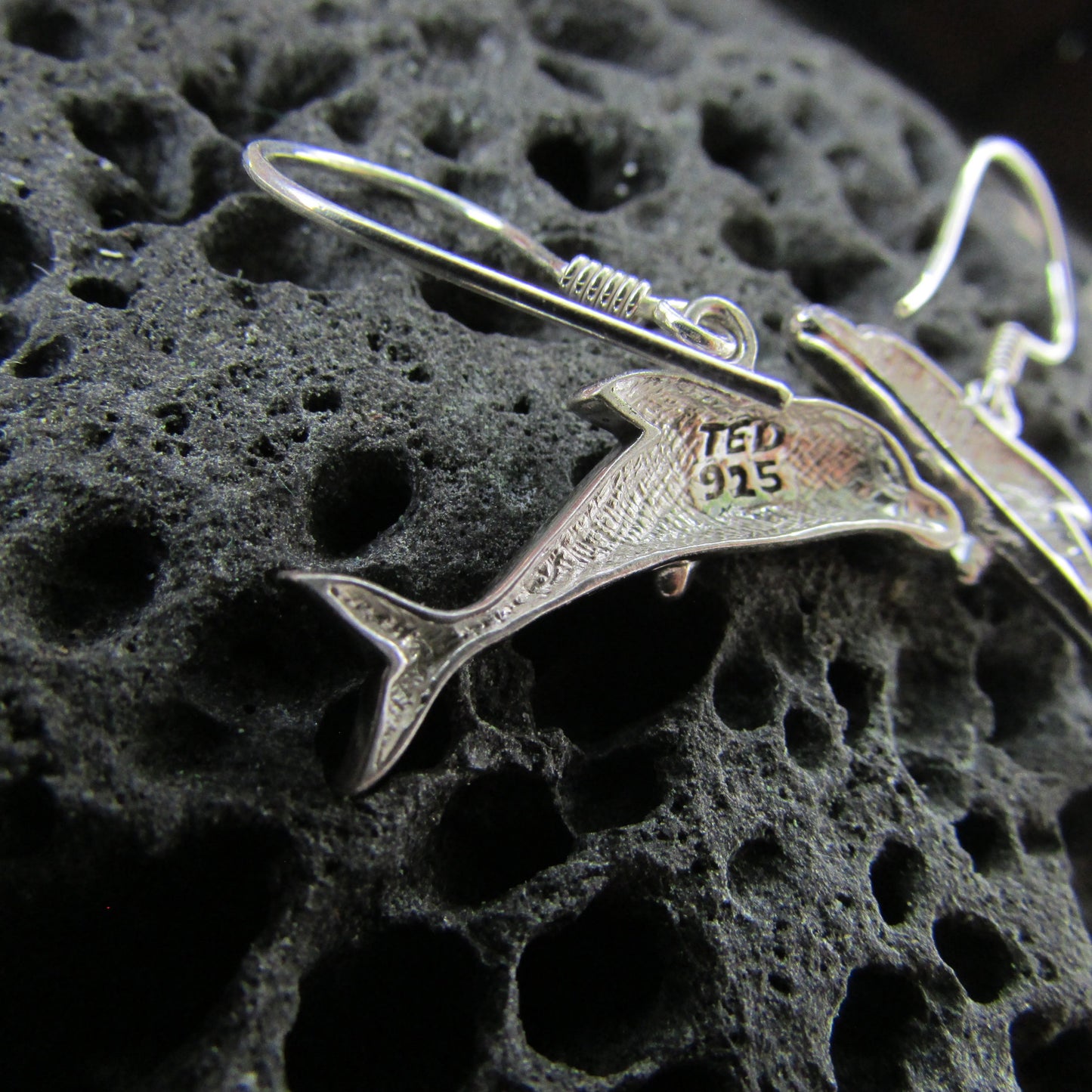 Dolphin Earrings Small | Sterling Silver | Ocean | Beach | Gift | Jewelry | Handmade | Unique