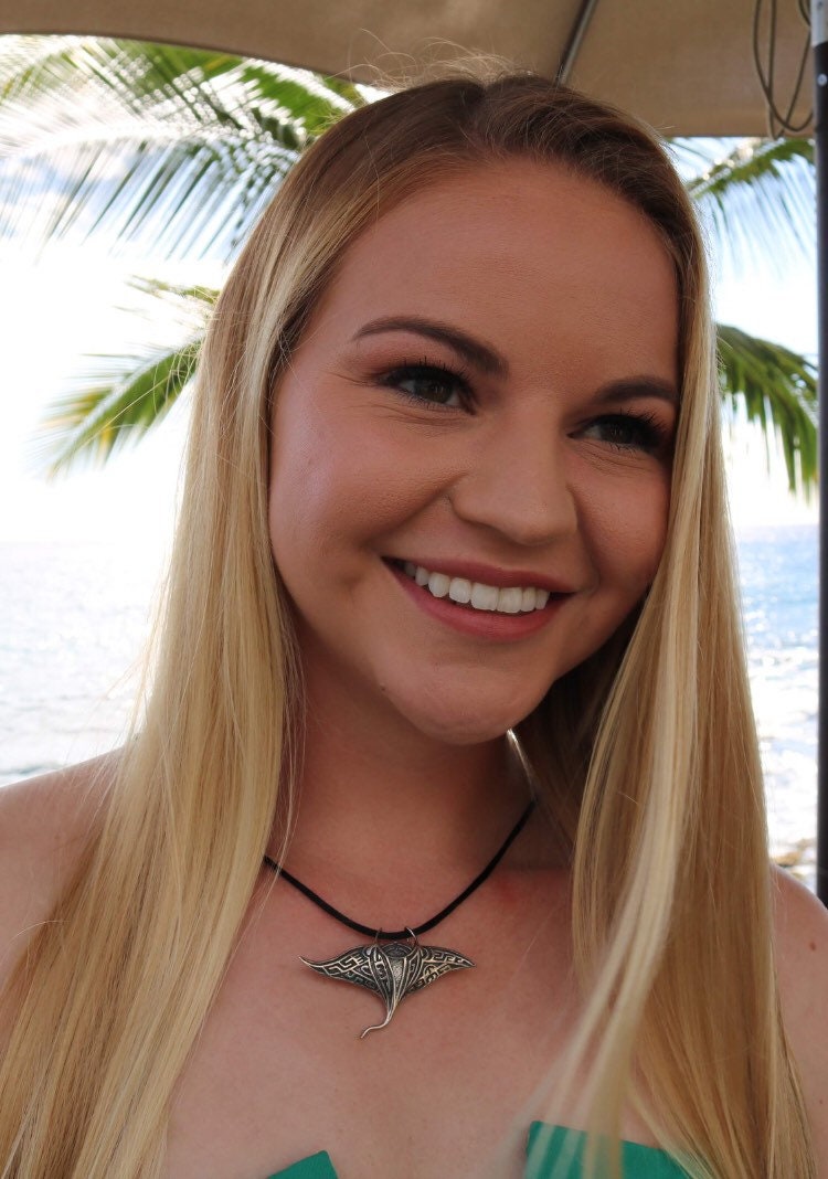 Manta Ray Necklace Pendant Medium | Sterling Silver | Ocean | Beach | Gift | Jewelry | Handmade | Unique