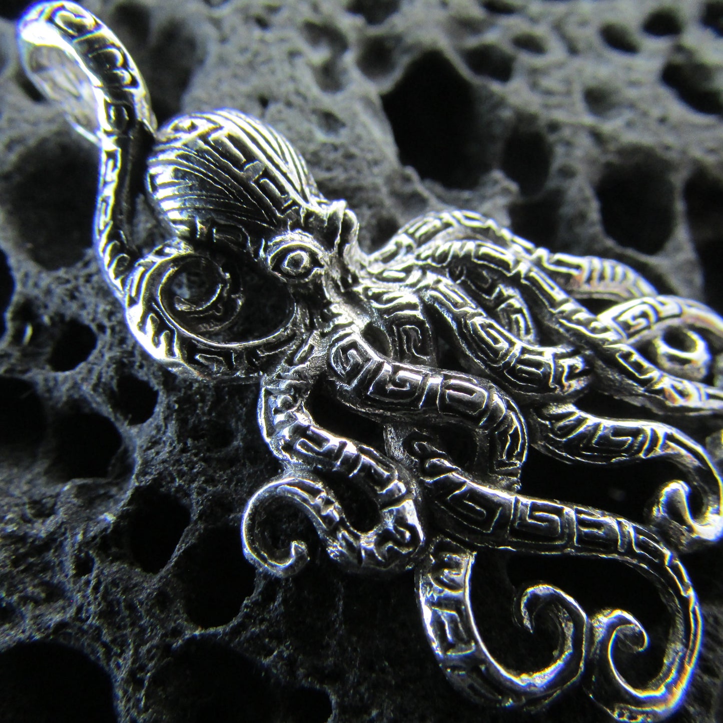 Octopus Pendant Necklace | Sterling Silver | Ocean | Beach | Gift | Jewelry | Handmade | Unique