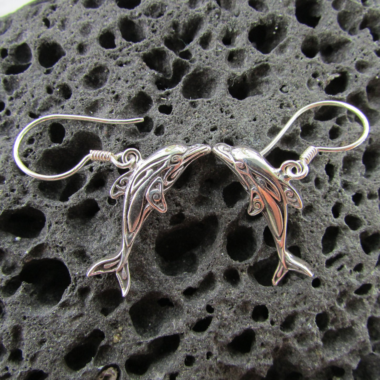 Dolphin Earrings Small | Sterling Silver | Ocean | Beach | Gift | Jewelry | Handmade | Unique
