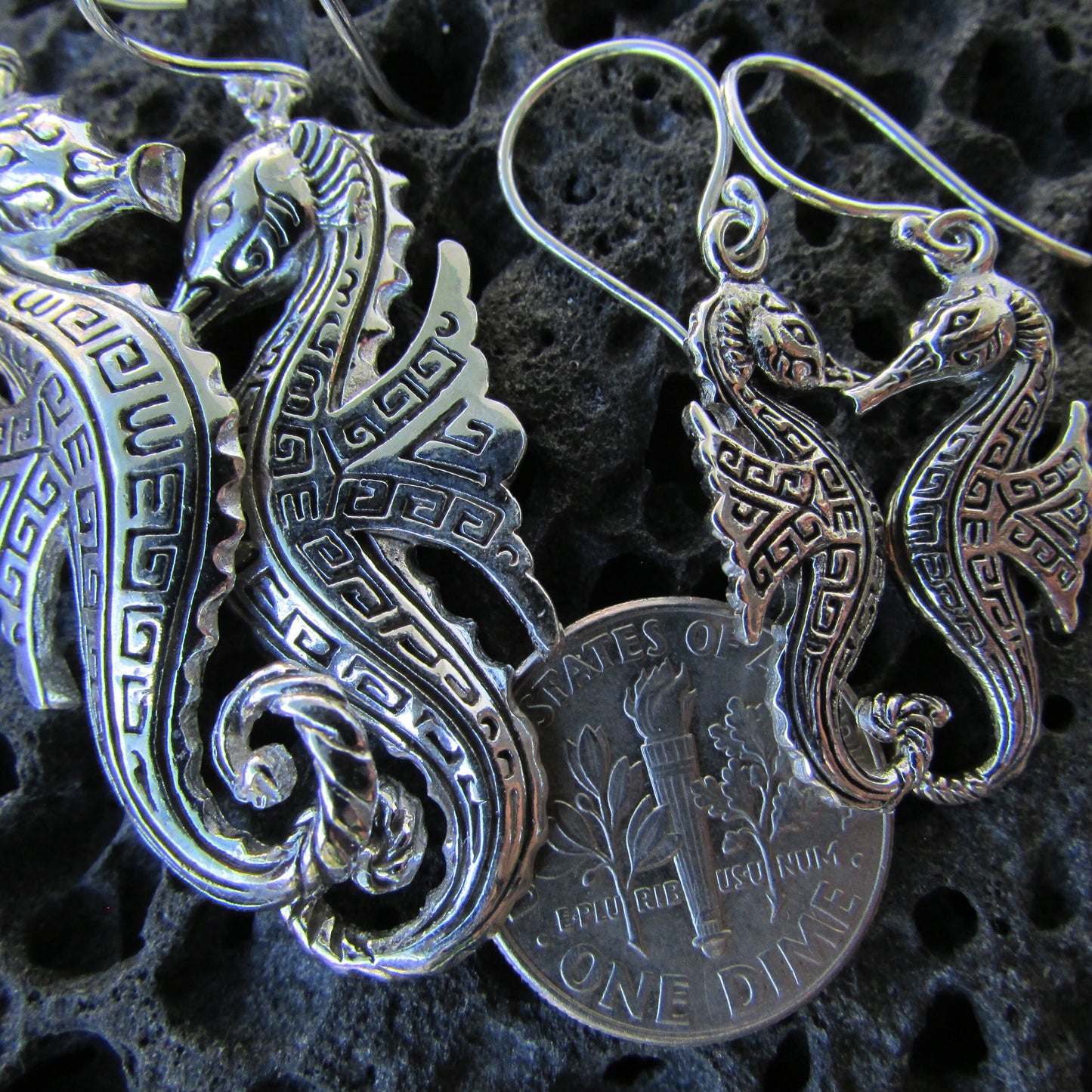 Seahorse Earrings | Sterling Silver | Ocean | Beach | Gift | Jewelry | Handmade | Unique