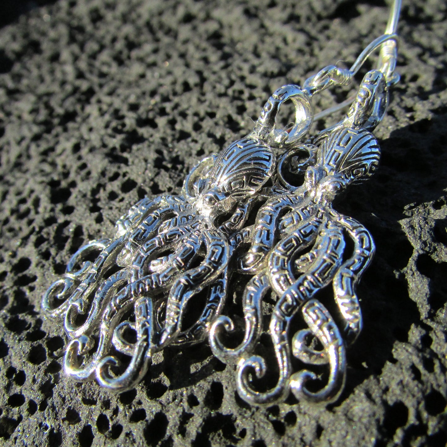 Octopus Earrings | Sterling Silver | Ocean | Beach | Gift | Jewelry | Handmade | Unique