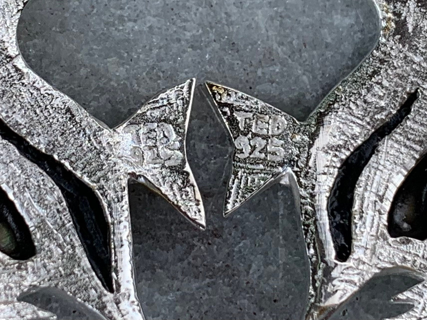 Fish Moorish Idol Hawaiian Tropical Earrings. Sterling Silver, Mother of Pearl.