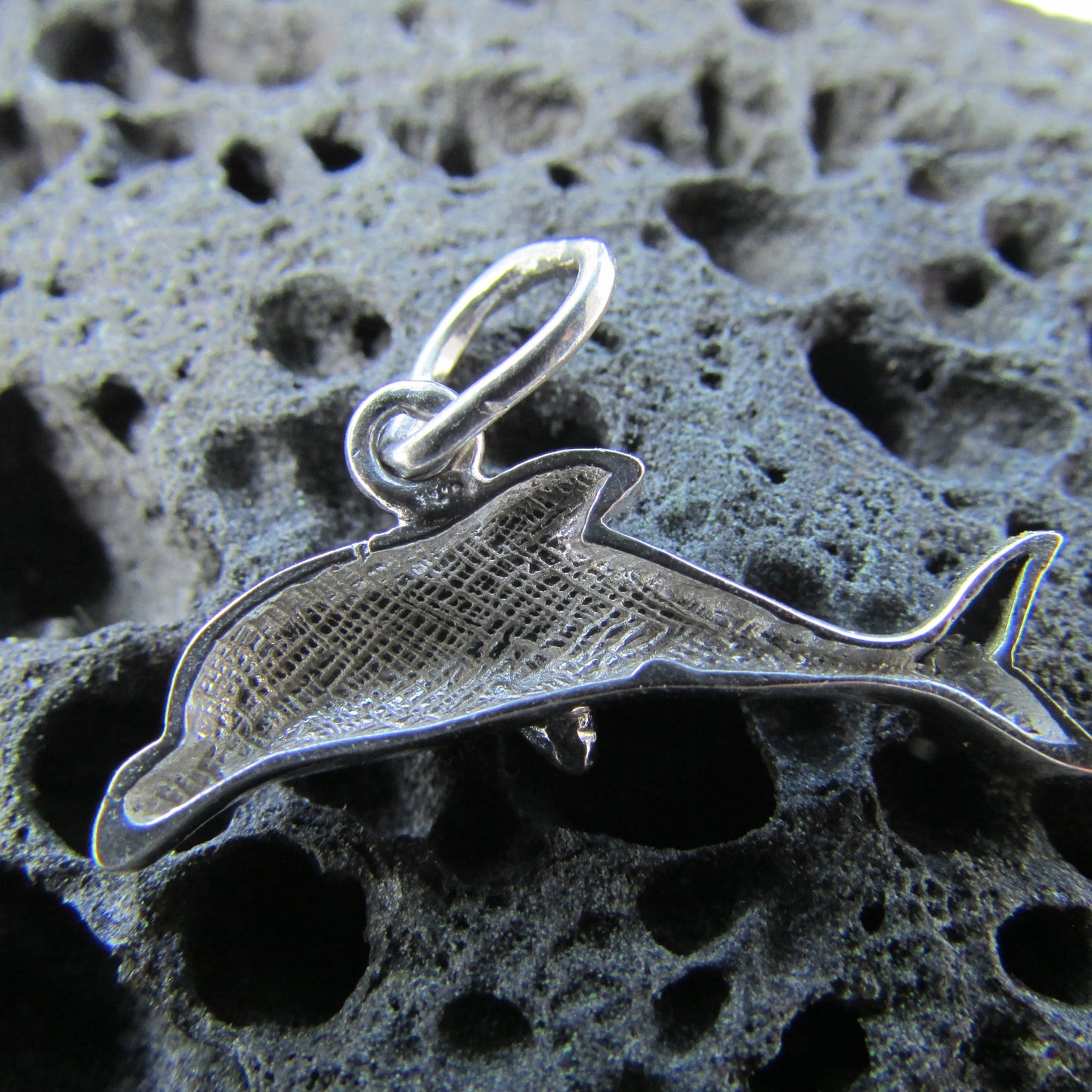 Dolphin Necklace Pendant Charm Mini | Sterling Silver | Ocean | Beach | Gift | Jewelry | Handmade | Unique