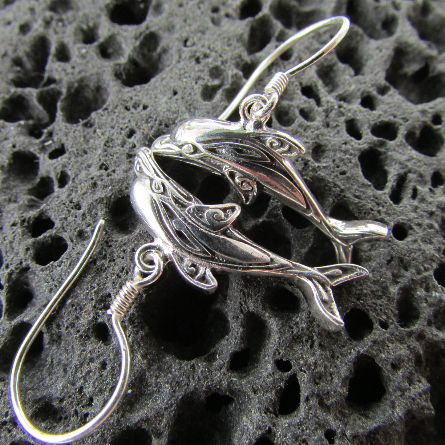 Dolphin Earrings Small | Sterling Silver | Ocean | Beach | Gift | Jewelry | Handmade | Unique