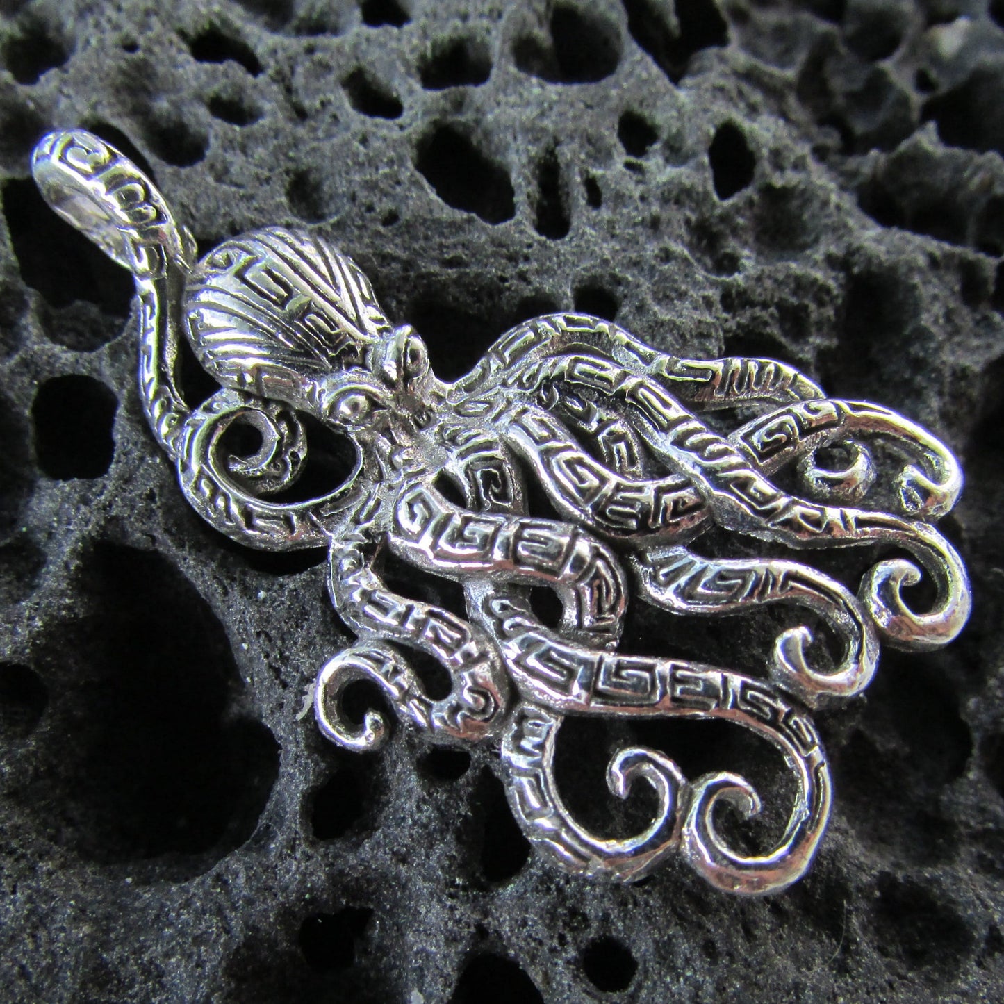 Octopus Pendant Necklace | Sterling Silver | Ocean | Beach | Gift | Jewelry | Handmade | Unique