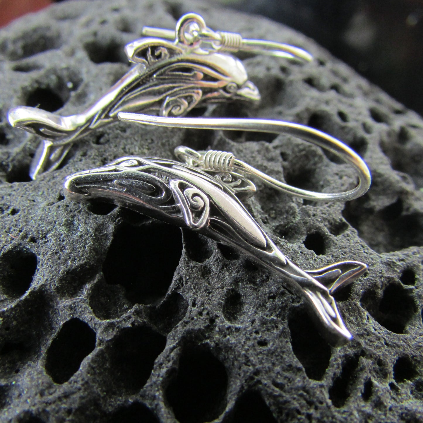 Dolphin Earrings Small | Sterling Silver | Ocean | Beach | Gift | Jewelry | Handmade | Unique