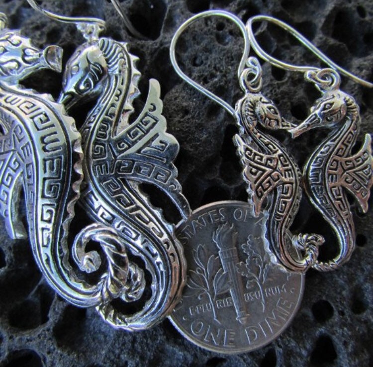 Seahorse Earrings Small | Sterling Silver | Ocean | Beach | Gift | Jewelry | Handmade | Unique