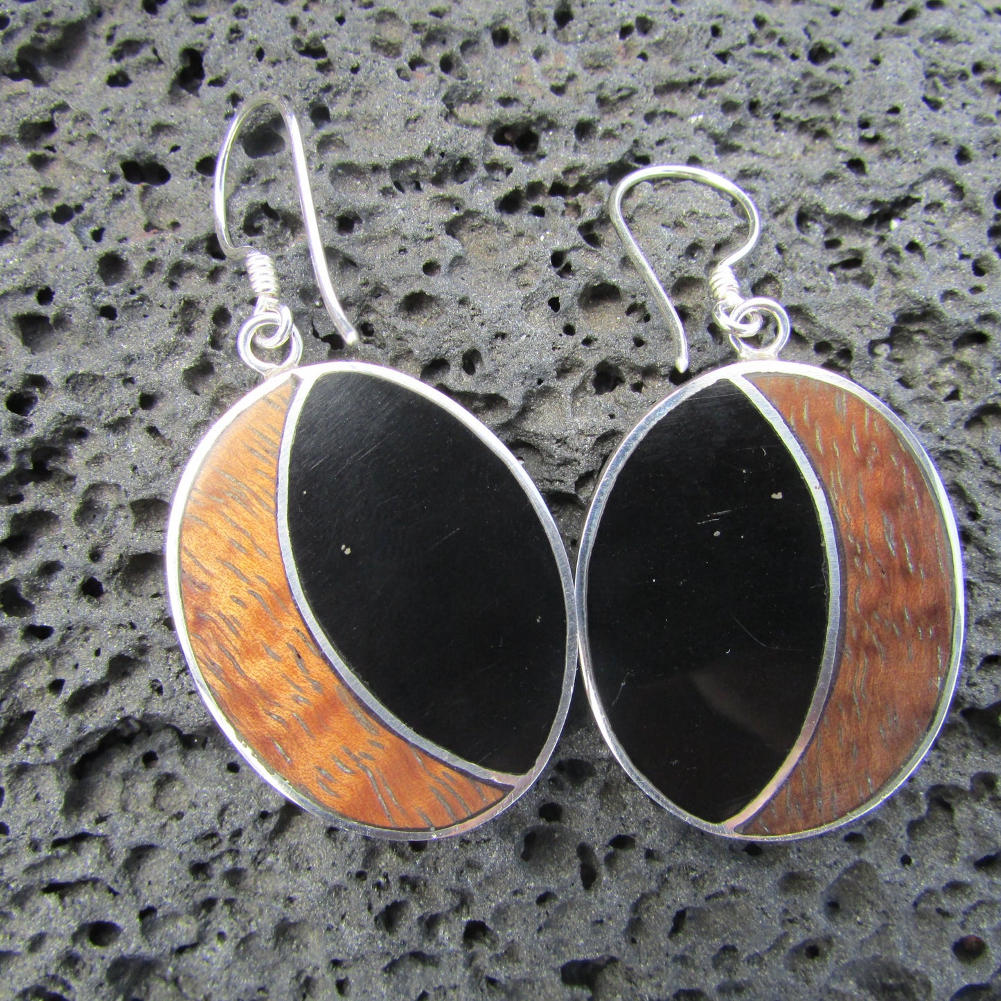 Hawaii Islands Chain Turtle Earrings | Abalone Paua Shell | Sterling Silver | Ocean | Beach | Gift | Jewelry | Handmade | Unique