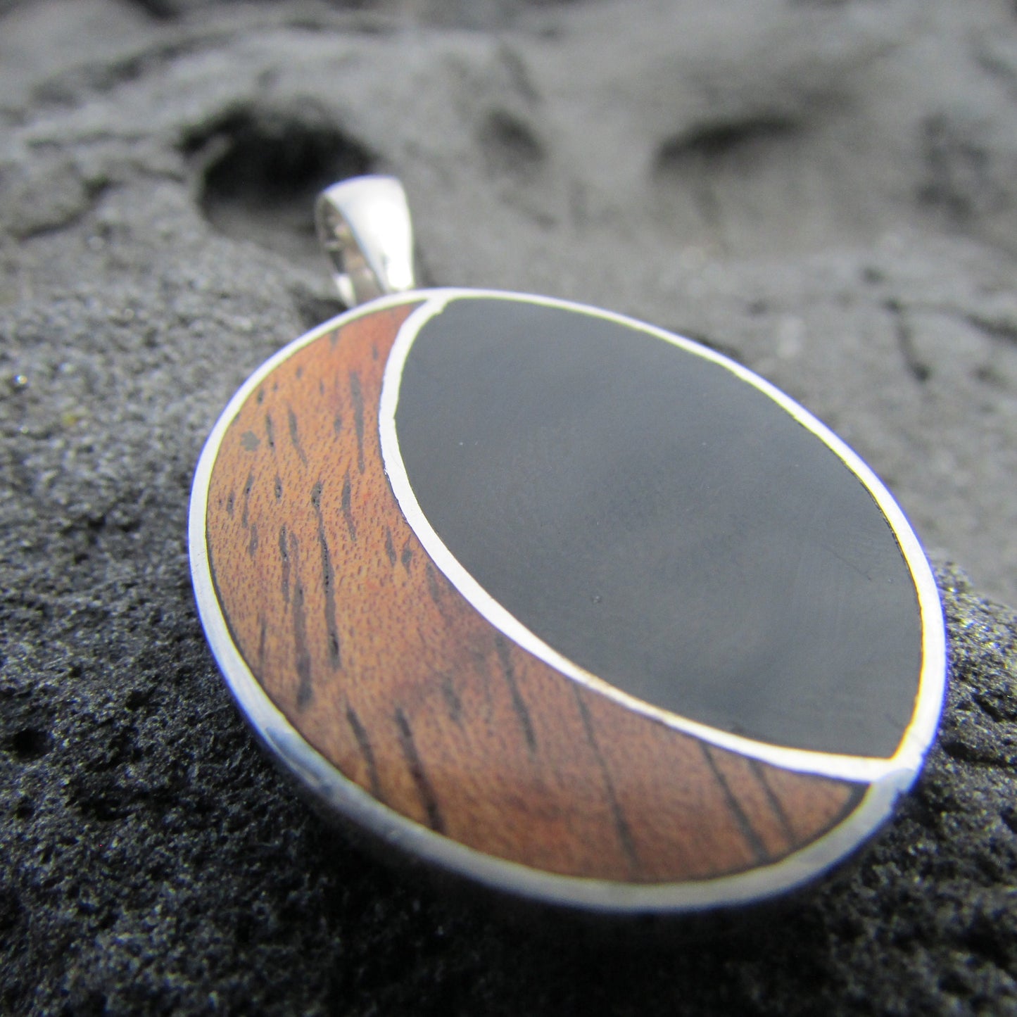 Hawaii Island Chain Turtle Necklace Pendant Small | Paua Abalone Shell | Sterling Silver | Ocean | Beach | Gift | Jewelry | Handmade Unique