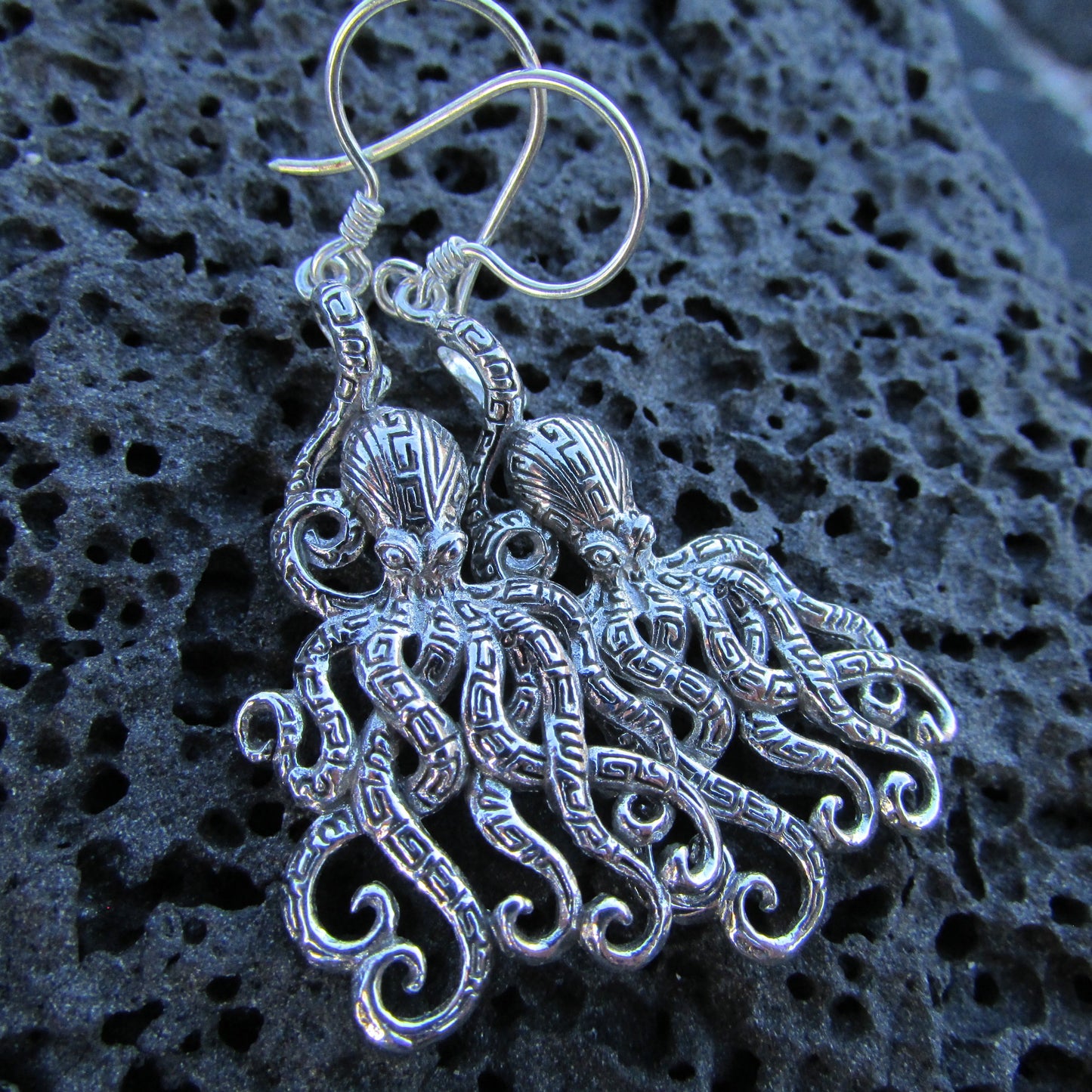 Octopus Earrings  | Sterling Silver | Ocean | Beach | Gift | Jewelry | Handmade | Unique