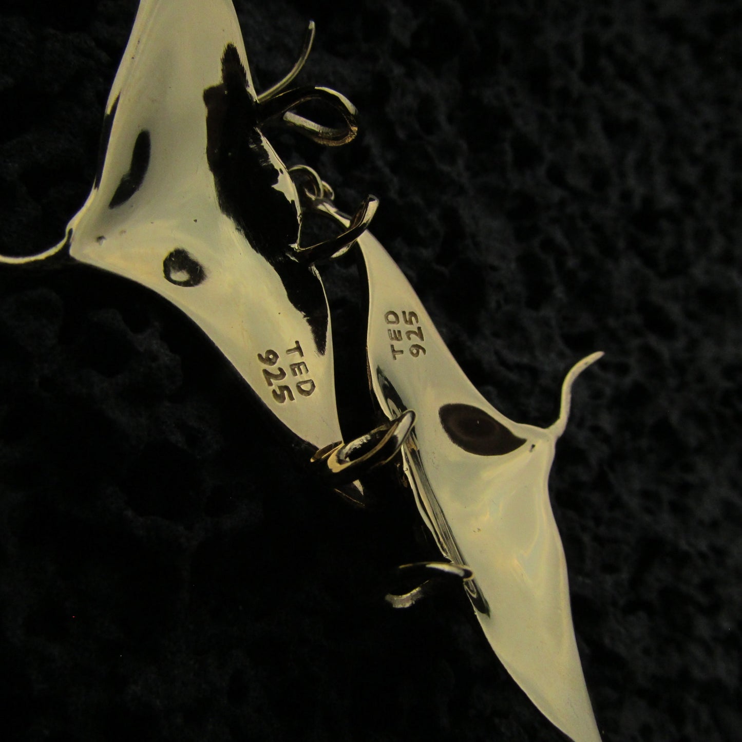 18K Gold Vermeil Manta Ray Stingray Earrings | Ocean | Beach | Gift | Jewelry | Handmade | Unique