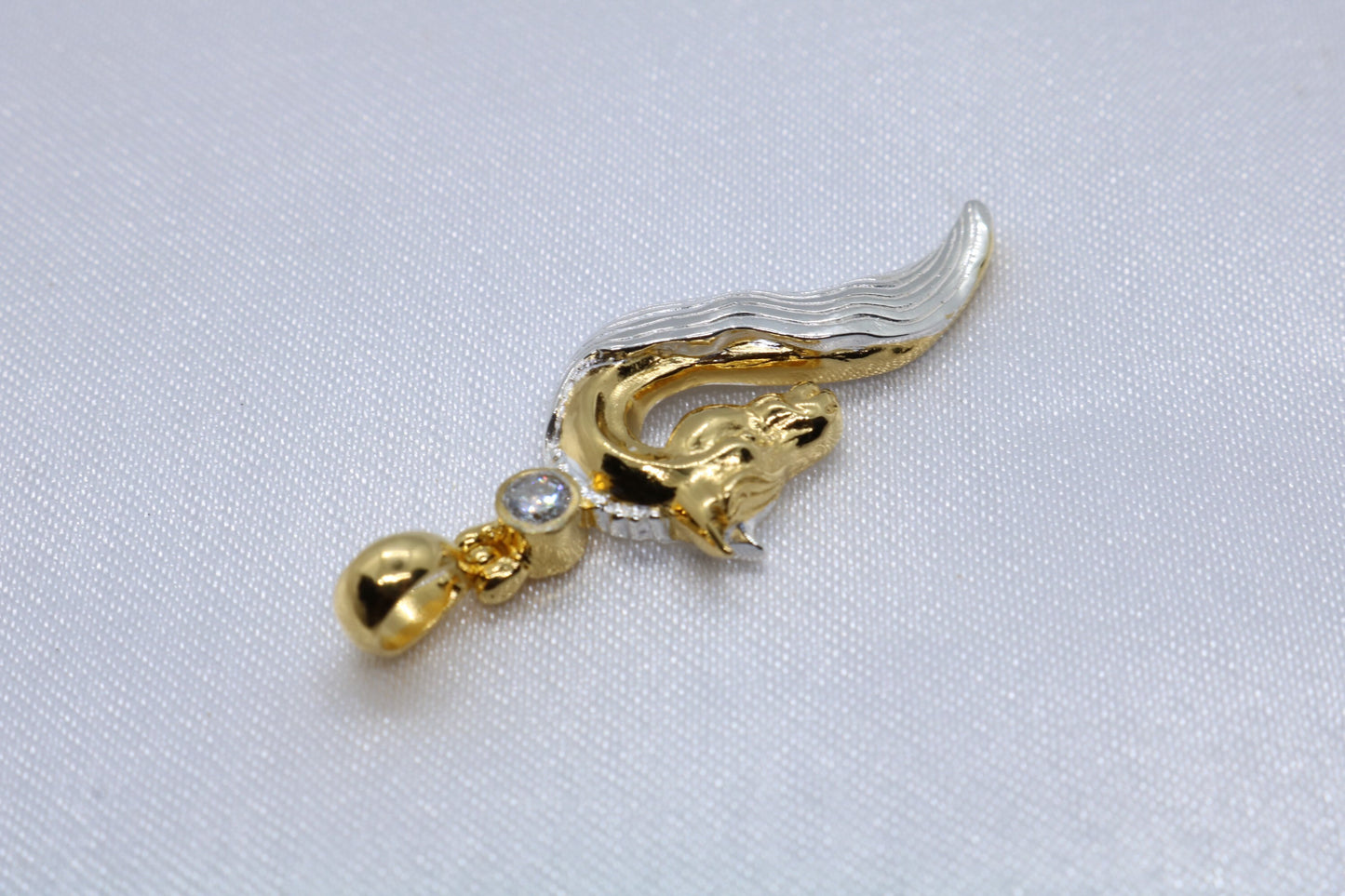 Horse Necklace Pendant. 3mm Diamond, or Zircon, 18K Gold Vermeil, Silver.