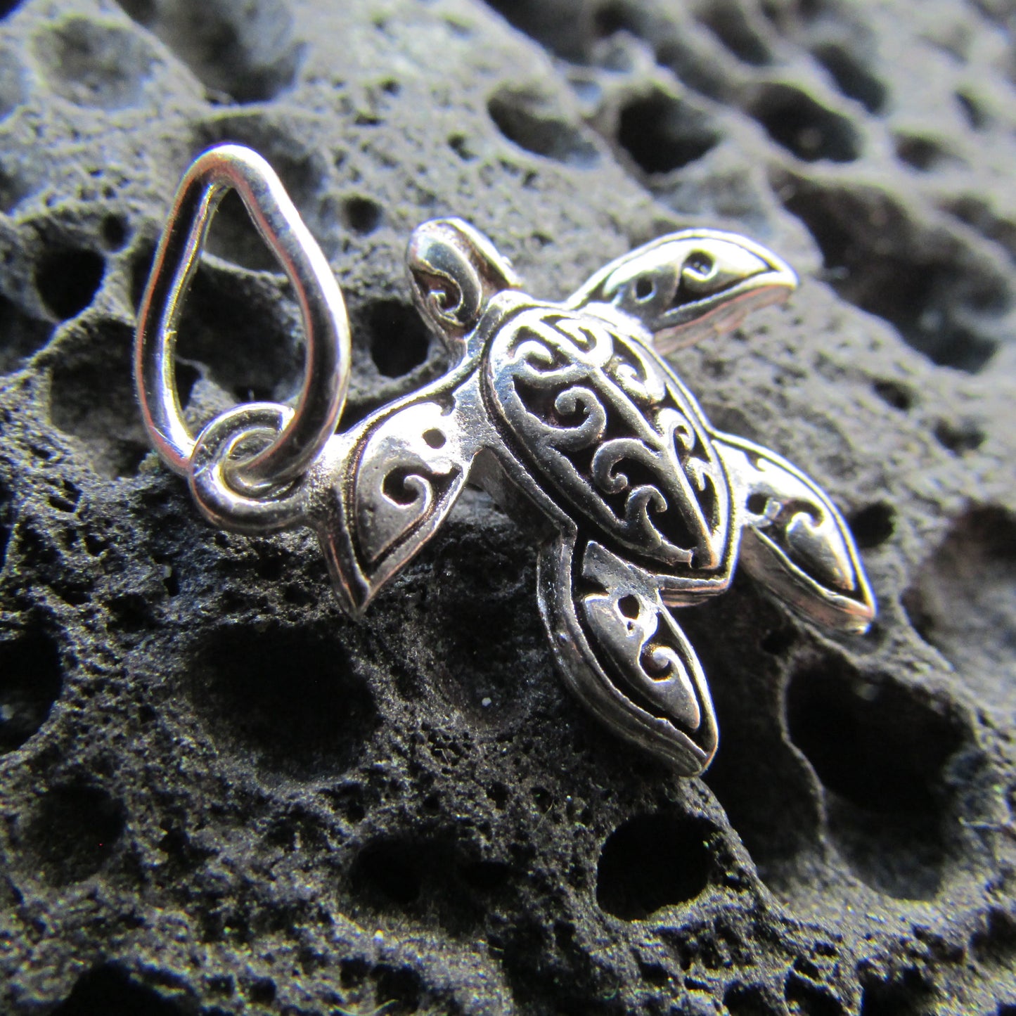Turtle Necklace Pendant | Sterling Silver | Ocean | Beach | Gift | Jewelry | Handmade | Unique