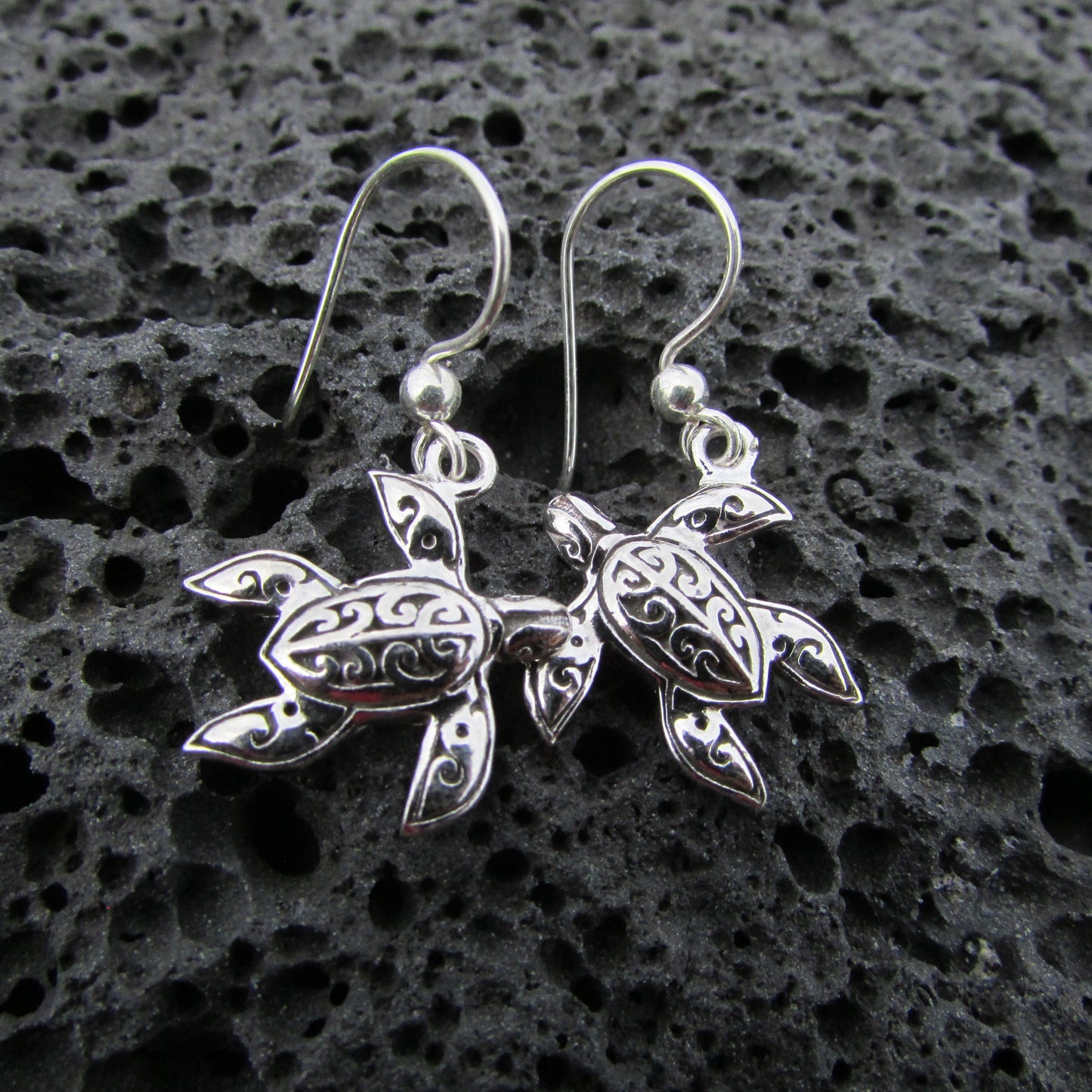 Turtle Earrings | Sterling Silver | Ocean | Beach | Gift | Jewelry | Handmade | Unique