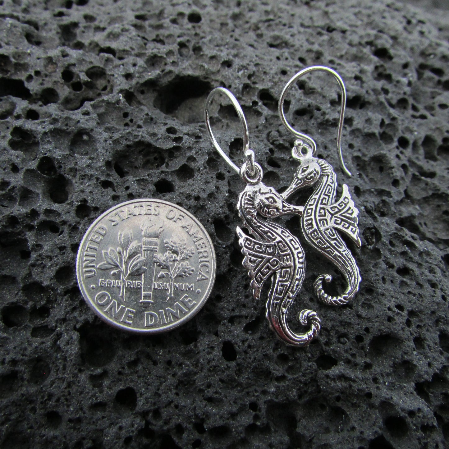Seahorse Earrings Small | Sterling Silver | Ocean | Beach | Gift | Jewelry | Handmade | Unique