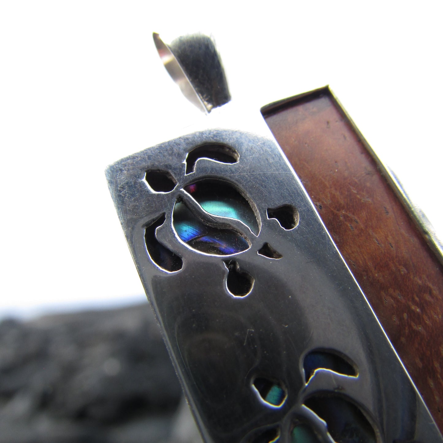 Triple Sea Turtle Necklace Pendant | Koa Wood | Abalone Paua Shell | Sterling Silver | Ocean | Beach | Gift | Jewelry | Handmade | Unique