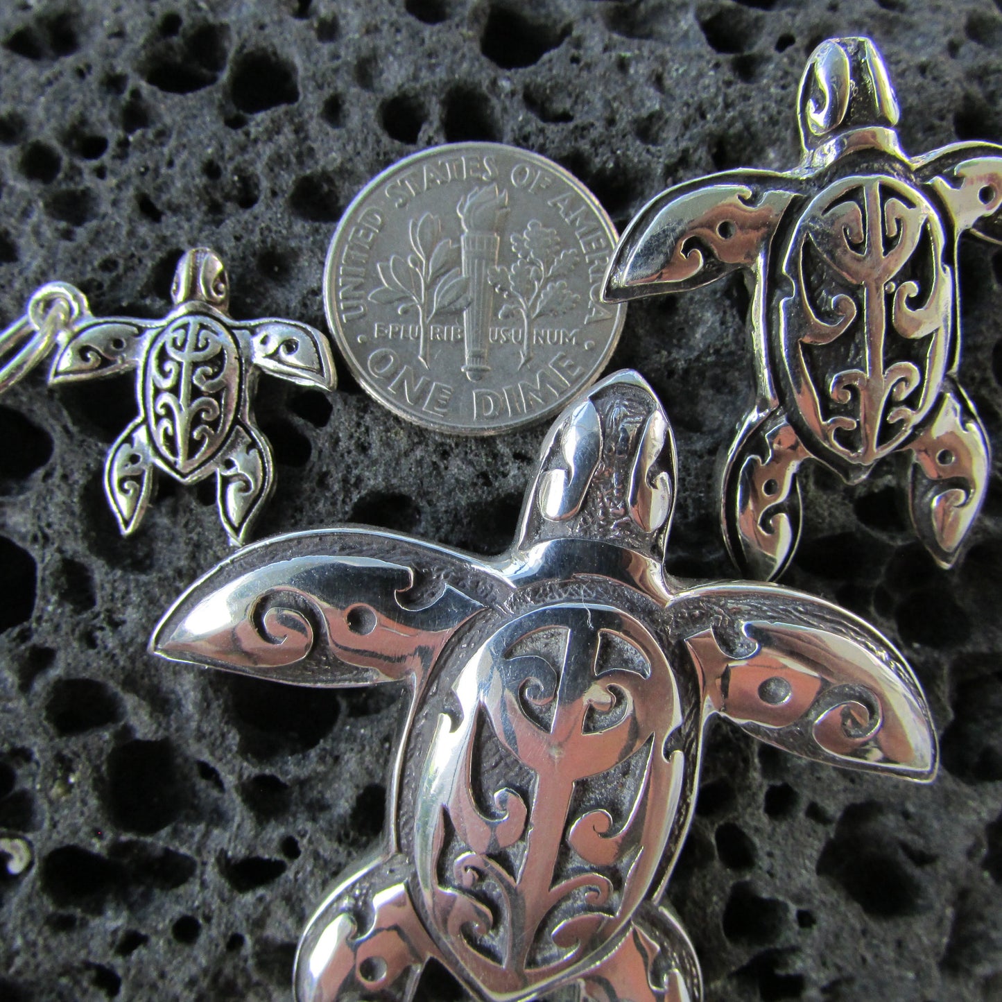 Turtle Necklace Pendant | Sterling Silver | Ocean | Beach | Gift | Jewelry | Handmade | Unique