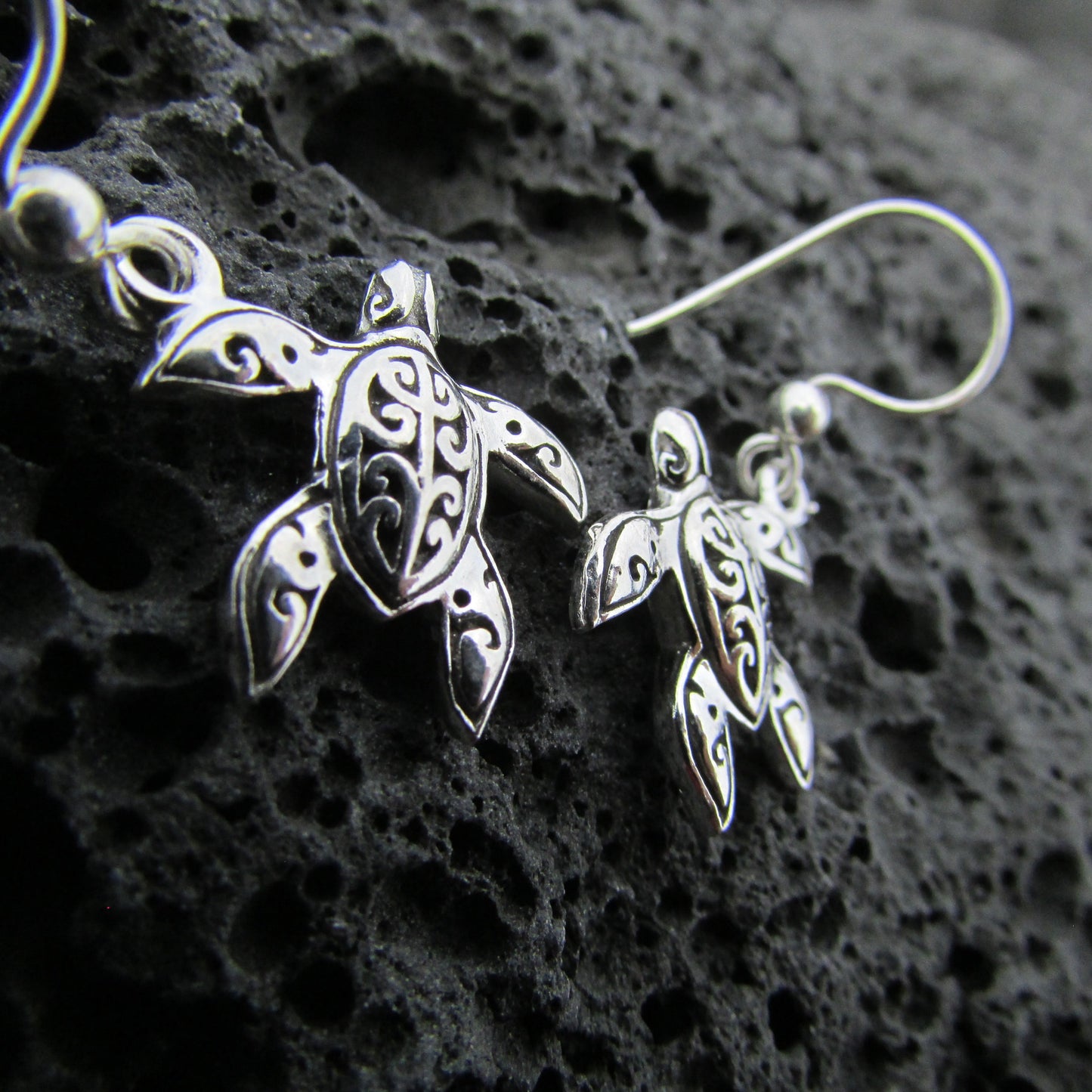Turtle Earrings | Sterling Silver | Ocean | Beach | Gift | Jewelry | Handmade | Unique