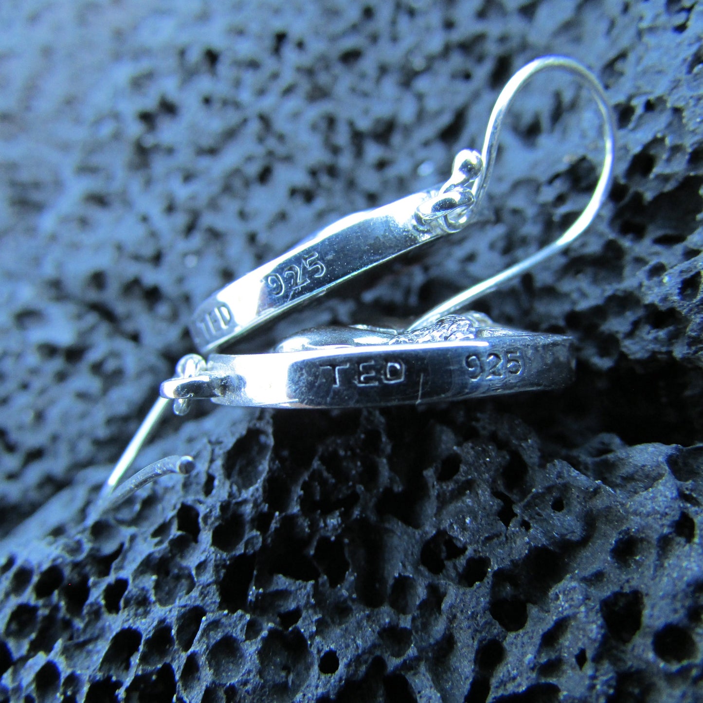Dolphin Wave Earrings | Blue Topaz | Paua Abalone  Shell | Sterling Silver | Ocean | Beach | Gift | Jewelry | Handmade | Unique