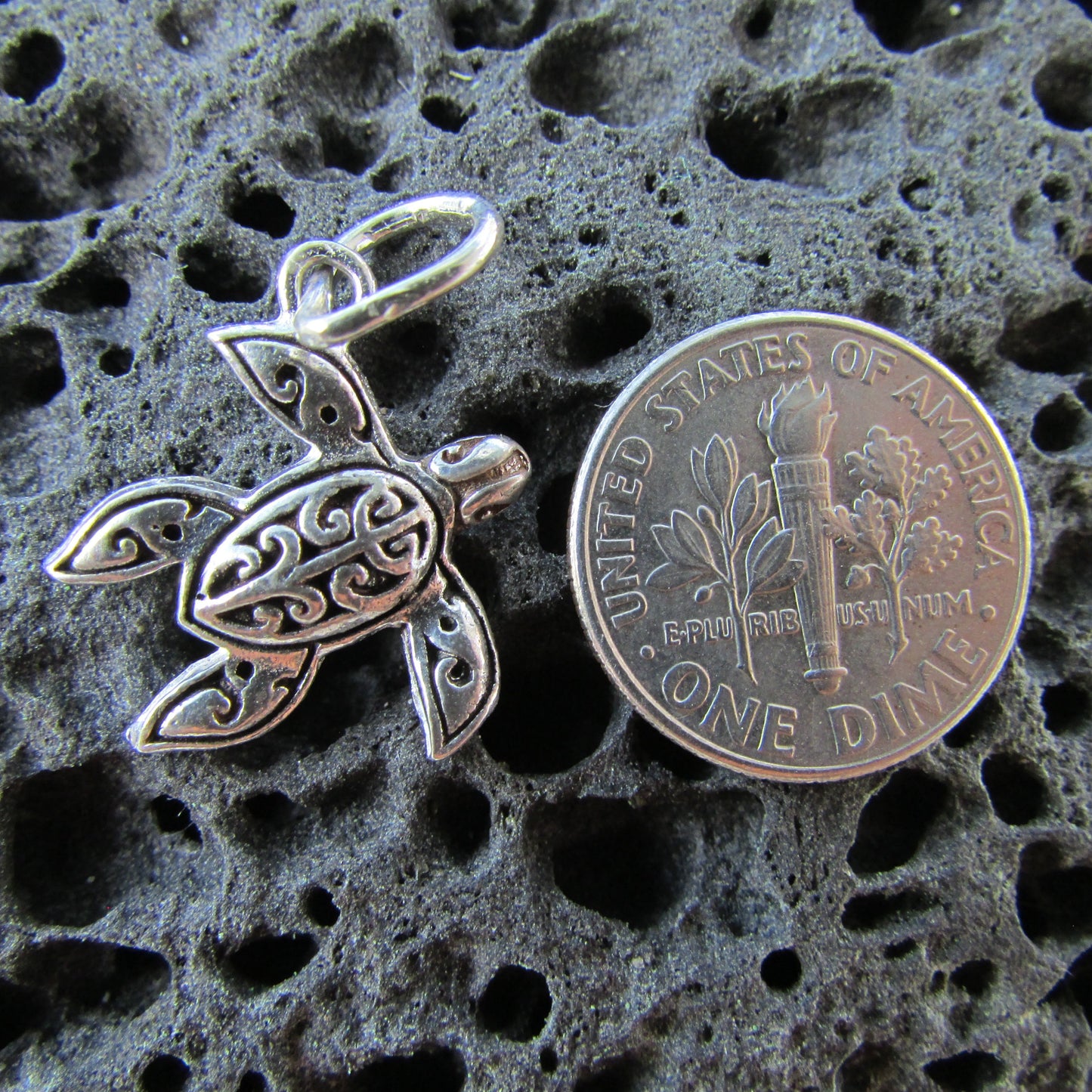 Turtle Necklace Pendant | Sterling Silver | Ocean | Beach | Gift | Jewelry | Handmade | Unique