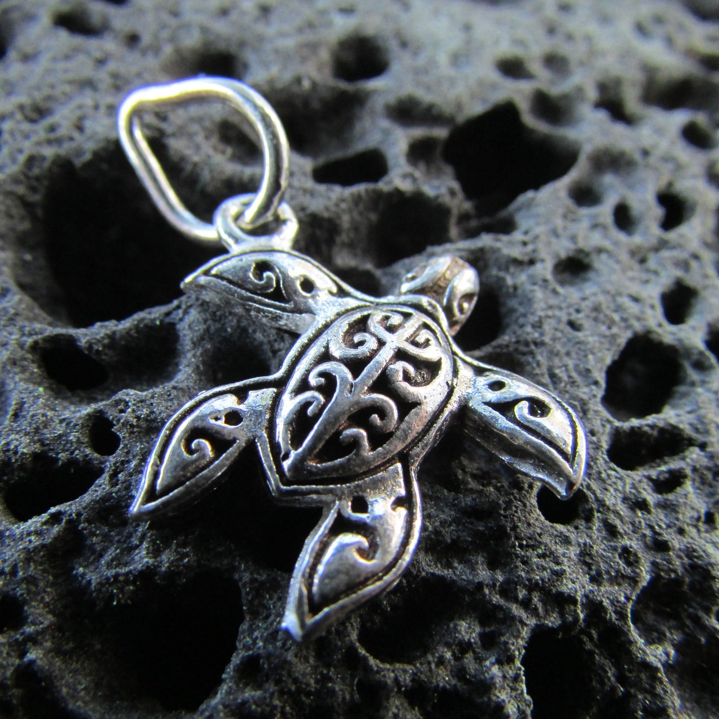 Turtle Necklace Pendant | Sterling Silver | Ocean | Beach | Gift | Jewelry | Handmade | Unique