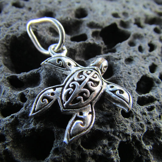 Turtle Necklace Pendant | Sterling Silver | Ocean | Beach | Gift | Jewelry | Handmade | Unique
