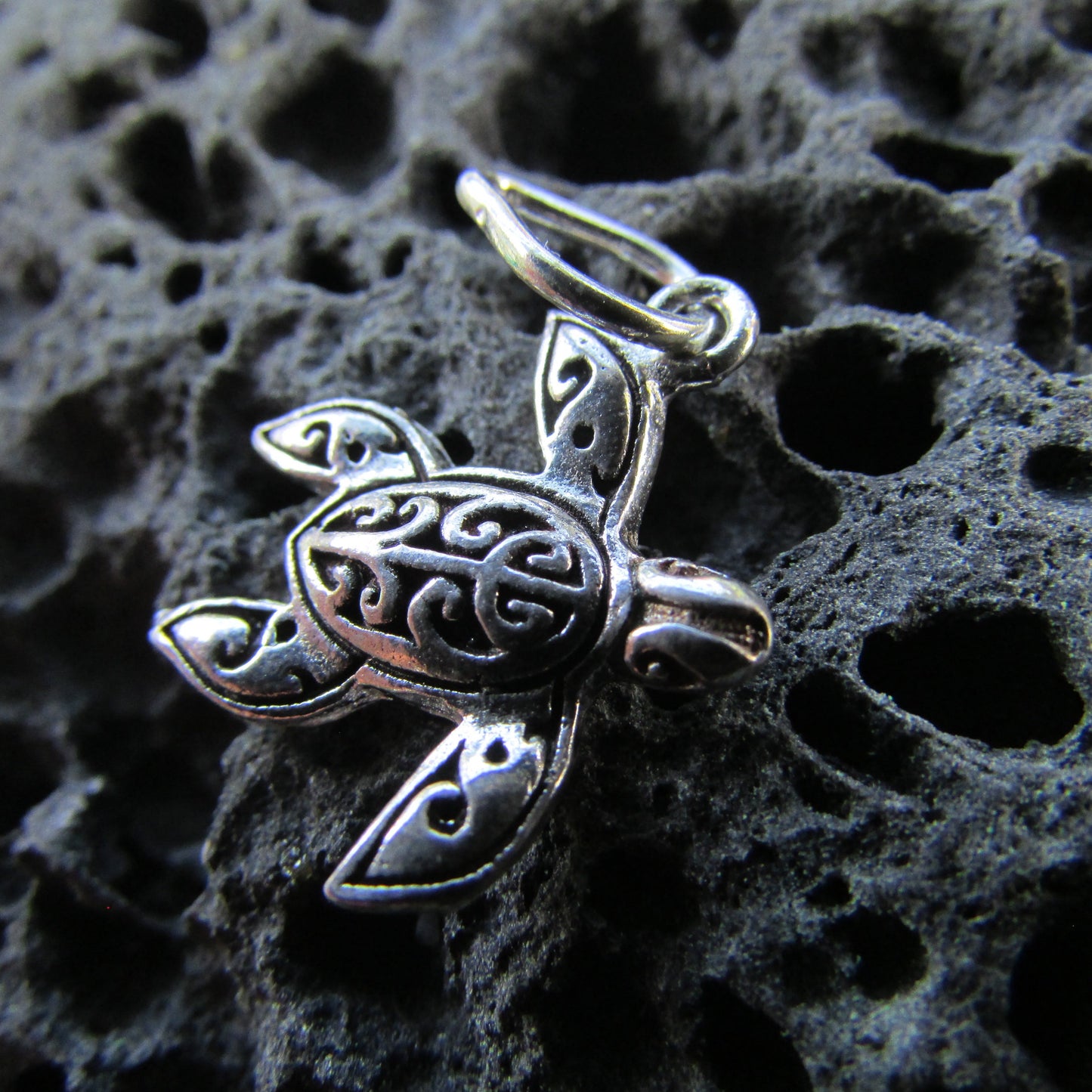 Turtle Necklace Pendant | Sterling Silver | Ocean | Beach | Gift | Jewelry | Handmade | Unique