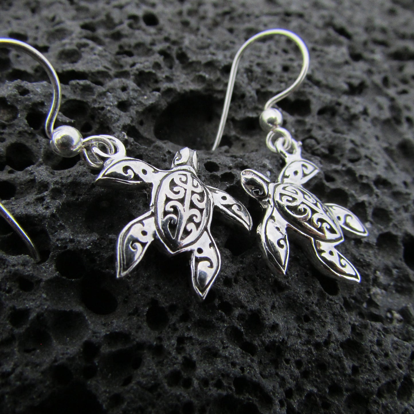 Turtle Earrings | Sterling Silver | Ocean | Beach | Gift | Jewelry | Handmade | Unique