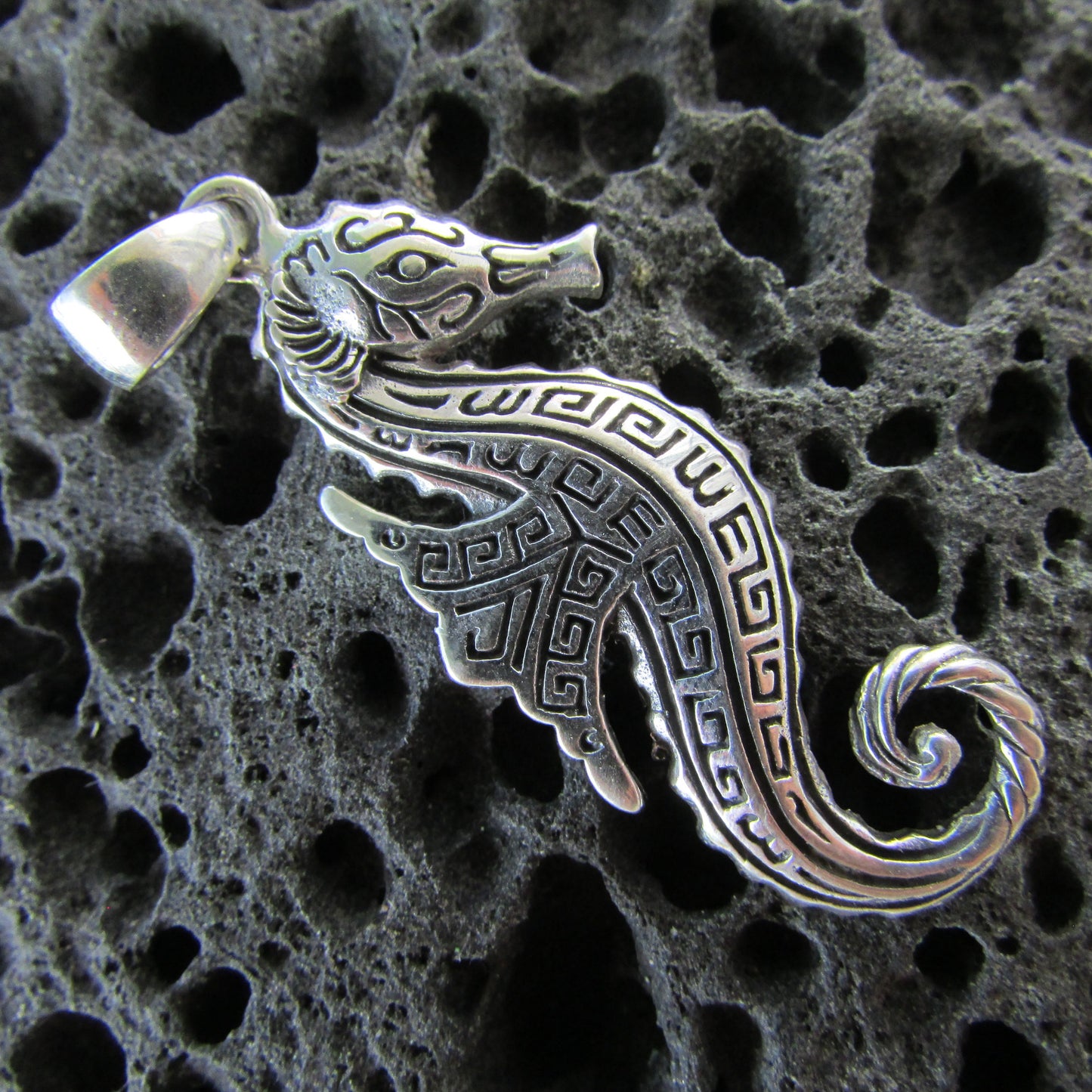 Seahorse Necklace Pendant  | Sterling Silver | Ocean | Beach | Gift | Jewelry | Handmade | Unique