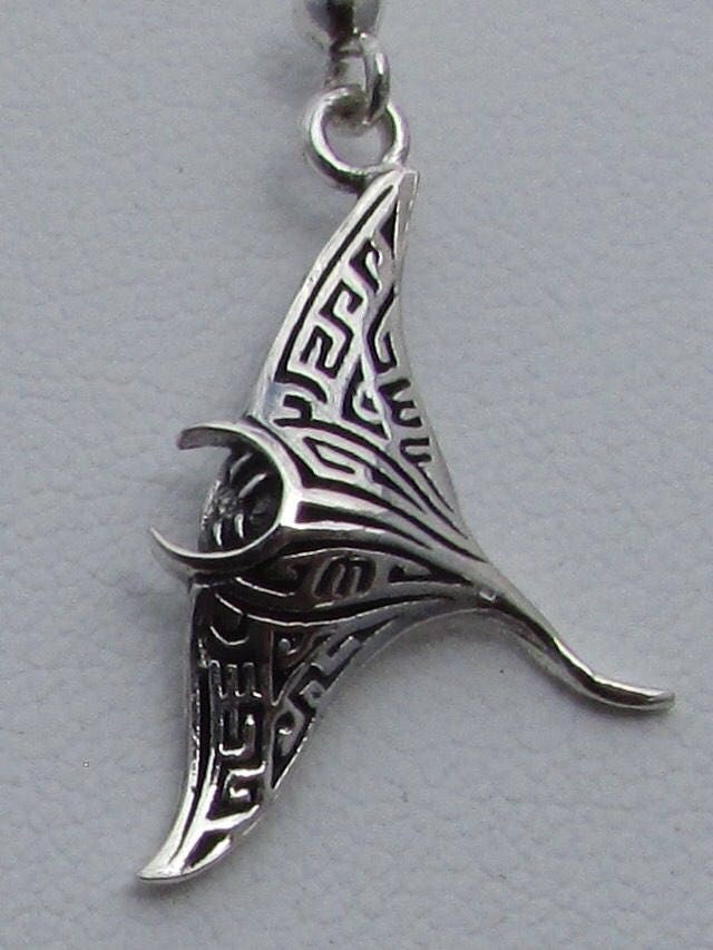 Manta Ray Necklace Pendant | Sterling Silver | Ocean | Beach | Gift | Jewelry | Handmade | Unique