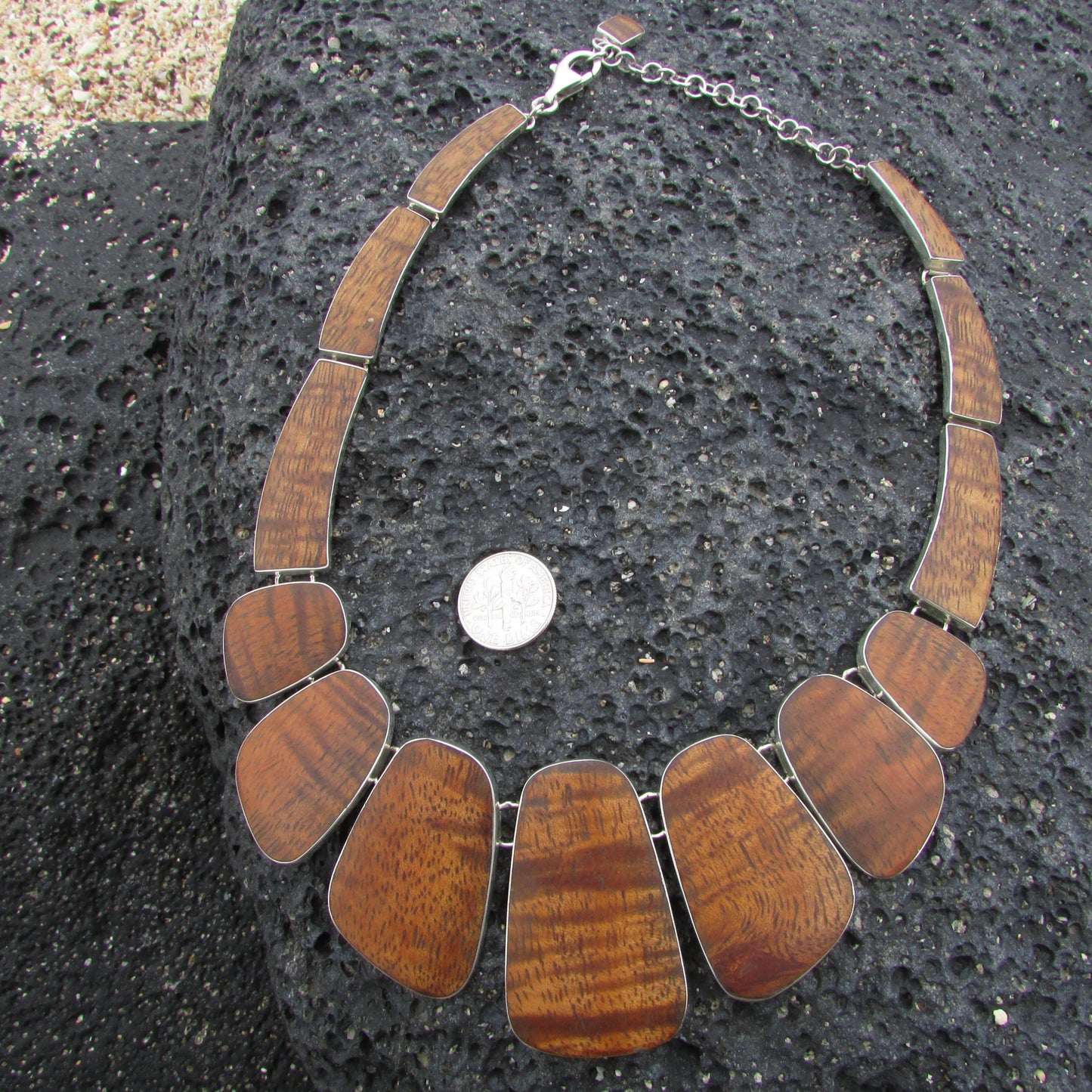 Rare Hawaiian Koa Wood Necklace | Collar