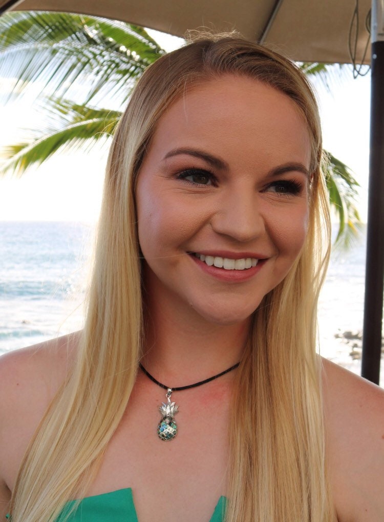 Pineapple Pendant Necklace | Paua Abalone Shell | Sterling Silver | Ocean | Beach | Gift | Jewelry | Handmade | Unique