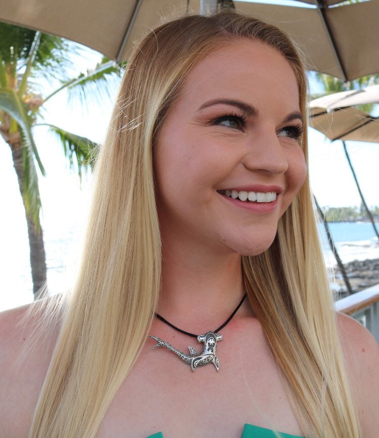 Hammerhead Shark Necklace Pendant Medium | Sterling Silver | Ocean | Beach | Gift | Jewelry | Handmade | Unique