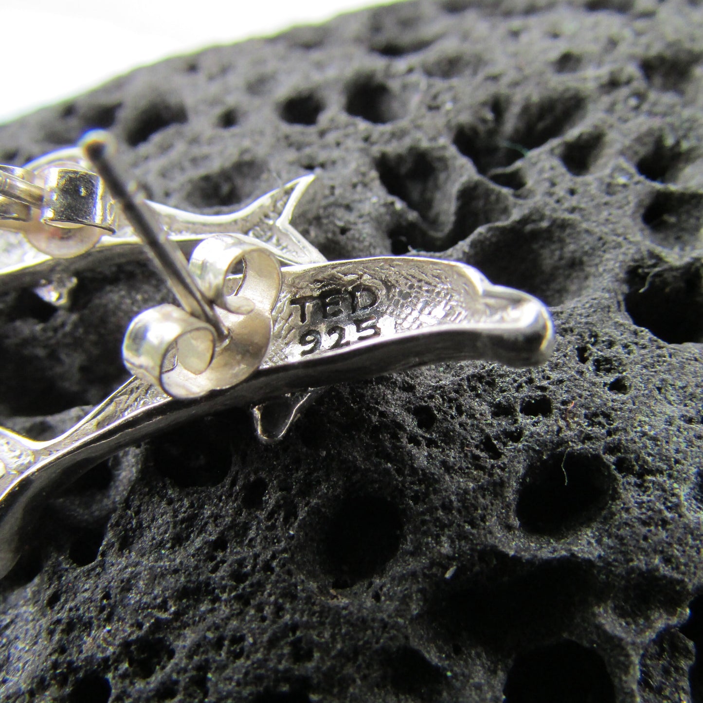 Dolphin Earrings Stud | Sterling Silver | Ocean | Beach | Gift | Jewelry | Handmade | Unique