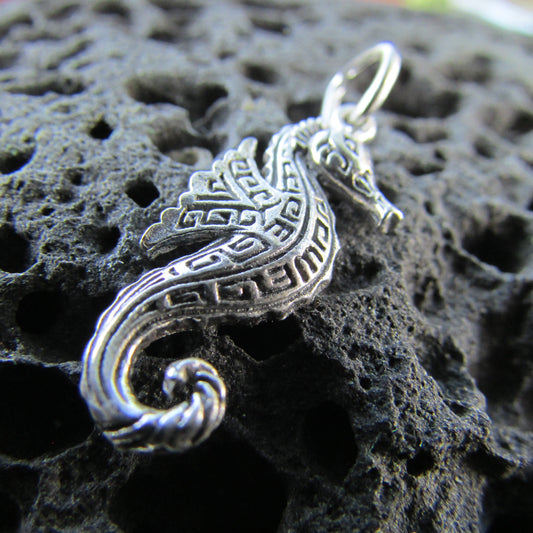 Seahorse Necklace Pendant Charm Mini | Sterling Silver | Ocean | Beach | Gift | Jewelry | Handmade | Unique