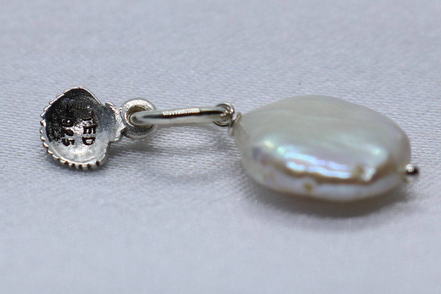 Sea Shell Pearl Silver Charm Pendant Necklace Jewelry
