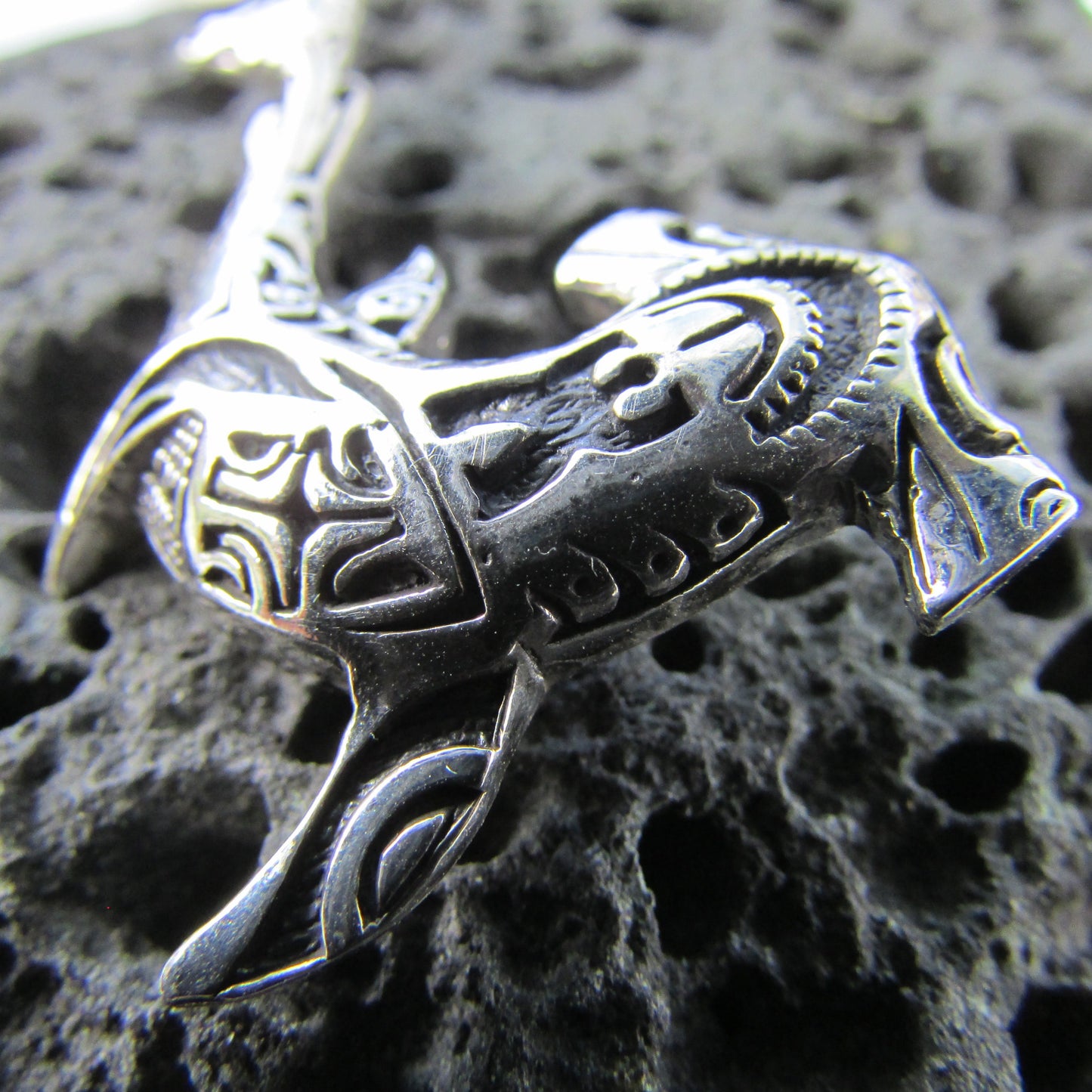 Hammerhead Shark Necklace Pendant Medium | Sterling Silver | Ocean | Beach | Gift | Jewelry | Handmade | Unique