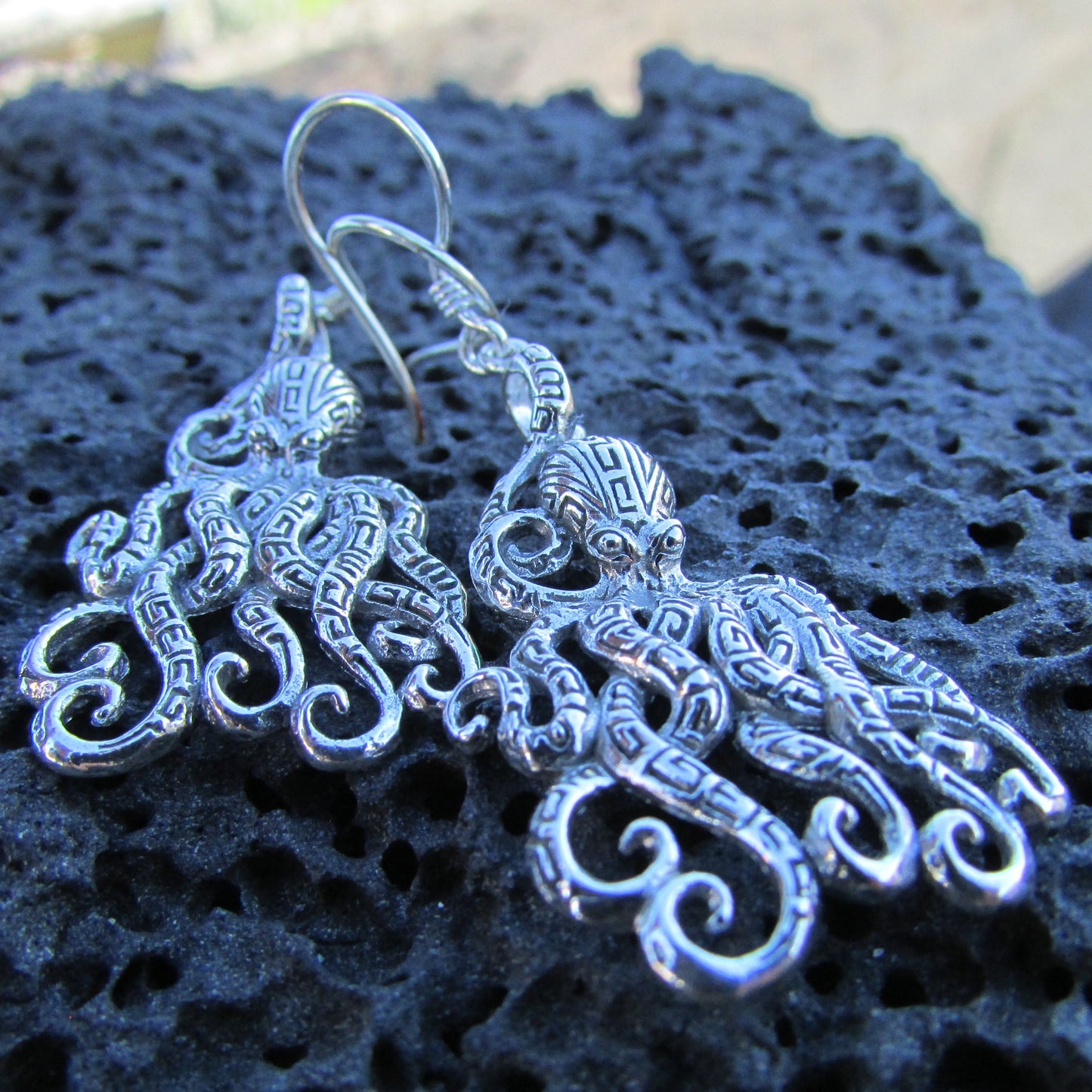 Octopus Earrings  | Sterling Silver | Ocean | Beach | Gift | Jewelry | Handmade | Unique