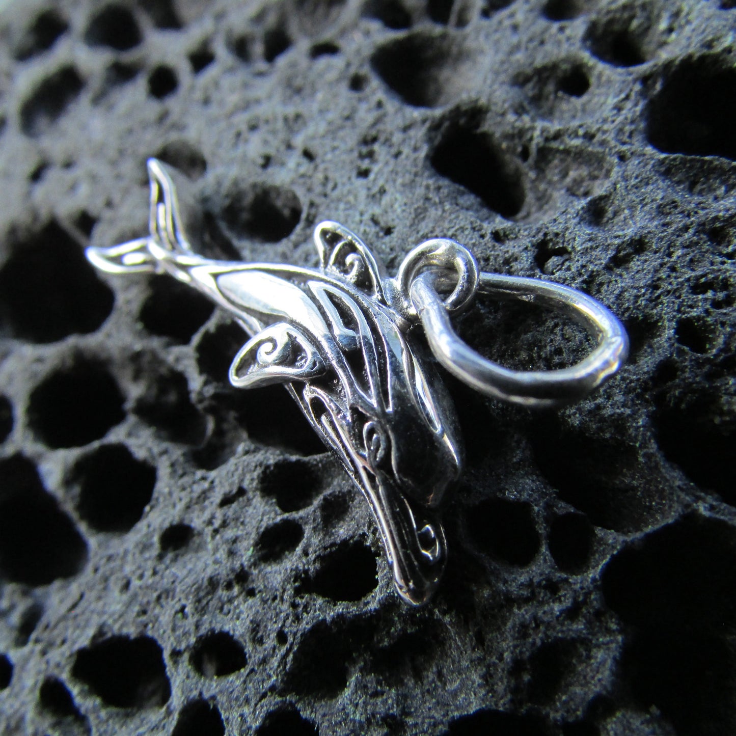 Dolphin Necklace Pendant Charm Mini | Sterling Silver | Ocean | Beach | Gift | Jewelry | Handmade | Unique