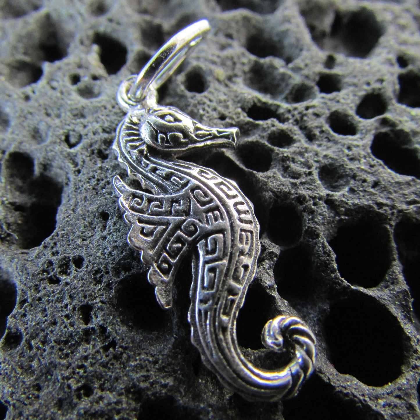 Seahorse Necklace Pendant Charm Mini | Sterling Silver | Ocean | Beach | Gift | Jewelry | Handmade | Unique