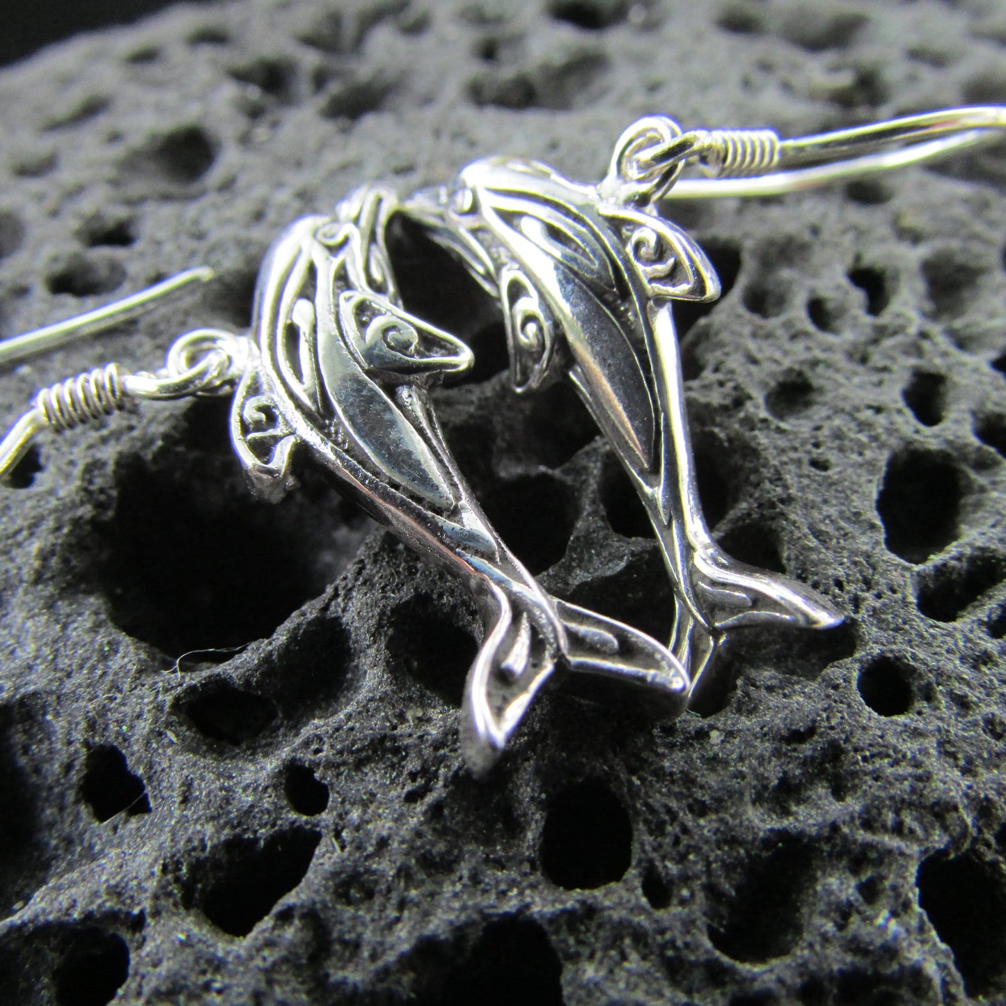 Dolphin Earrings Small | Sterling Silver | Ocean | Beach | Gift | Jewelry | Handmade | Unique