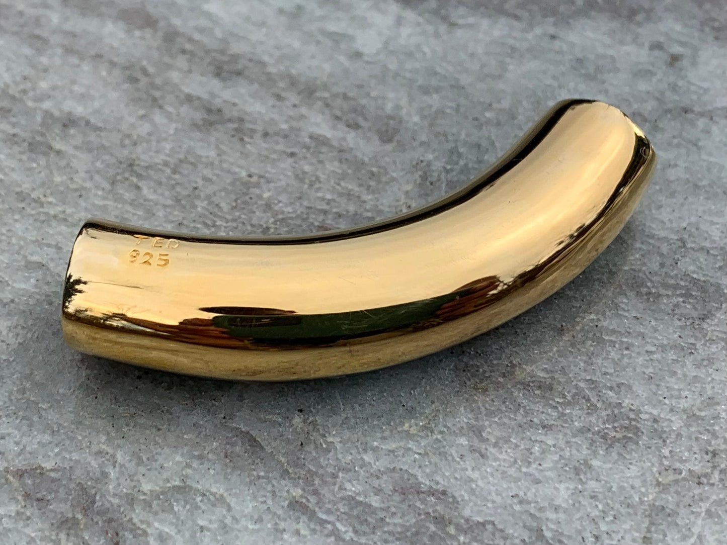 Hawaiian Islands Slider Bar Pendant Necklace. Oahu, Maui, Kauai, Big Island. Gold Vermeil, Abalone Shell.