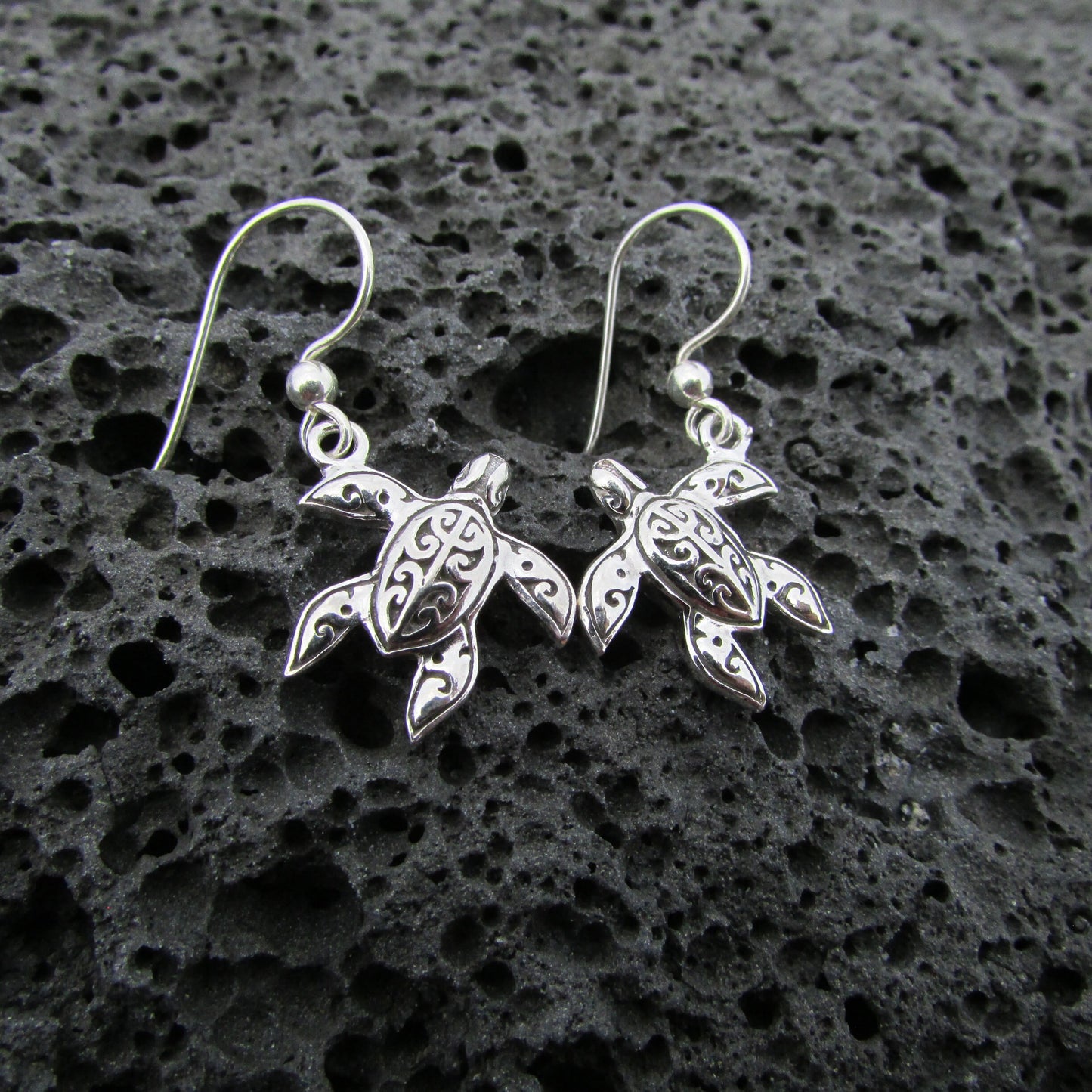 Turtle Earrings | Sterling Silver | Ocean | Beach | Gift | Jewelry | Handmade | Unique